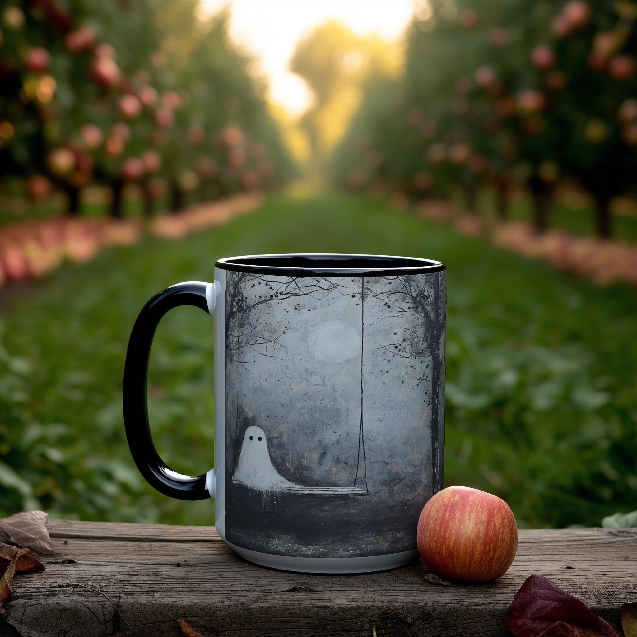 Ghosts on a Swing - Halloween Mug