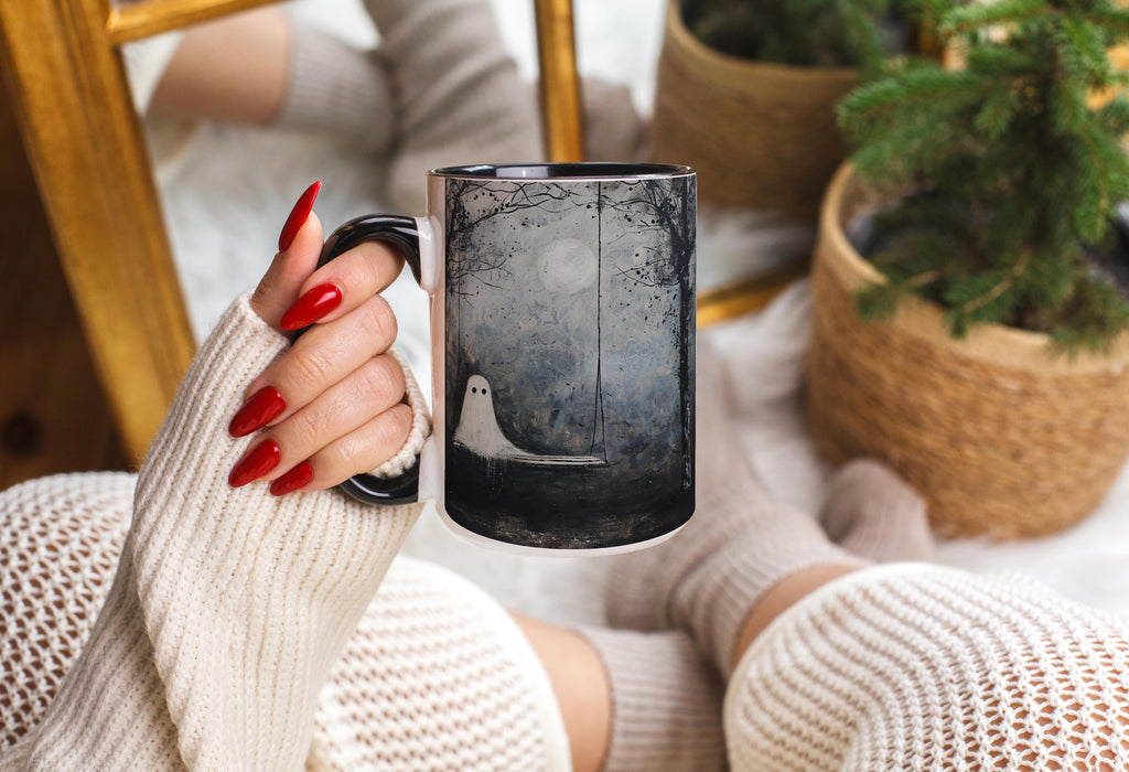 Ghosts on a Swing - Halloween Mug