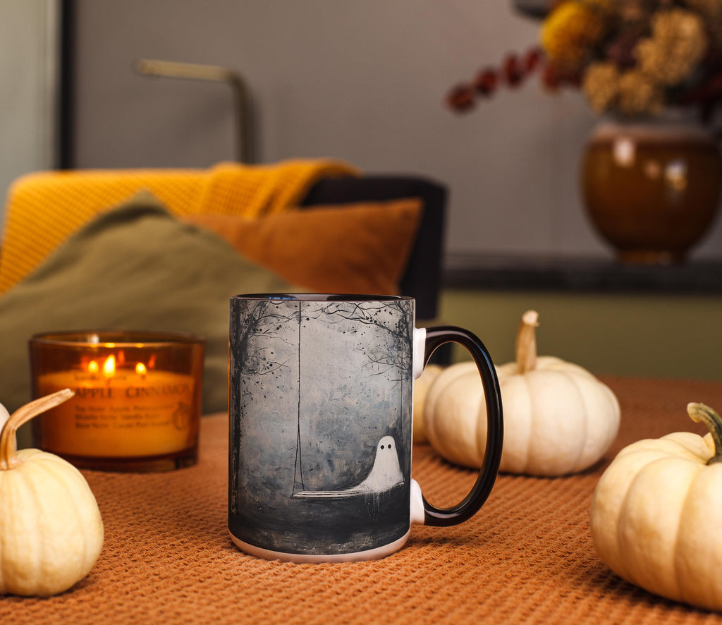 Ghosts on a Swing - Halloween Mug