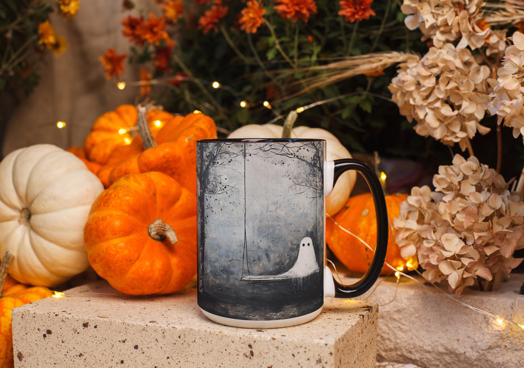 Ghosts on a Swing - Halloween Mug