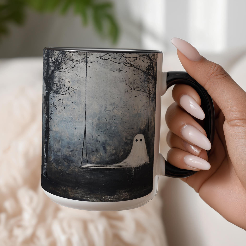Ghosts on a Swing - Halloween Mug