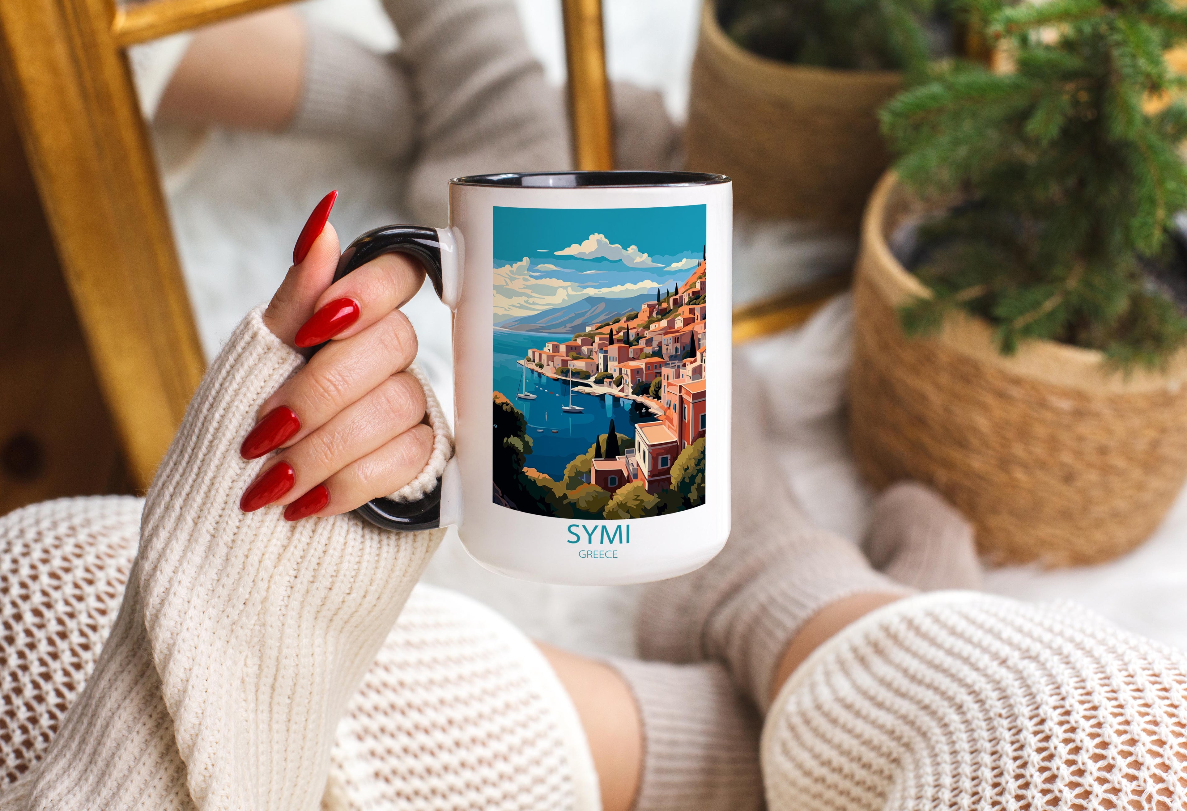 Symi - Greece - Beautiful Tourist Hotspots Mug