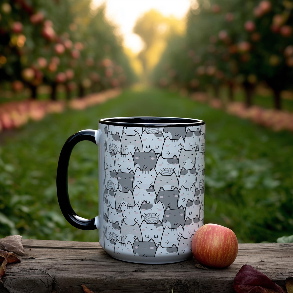 Doodle Cats with Yarn - Pet Lovers Mug