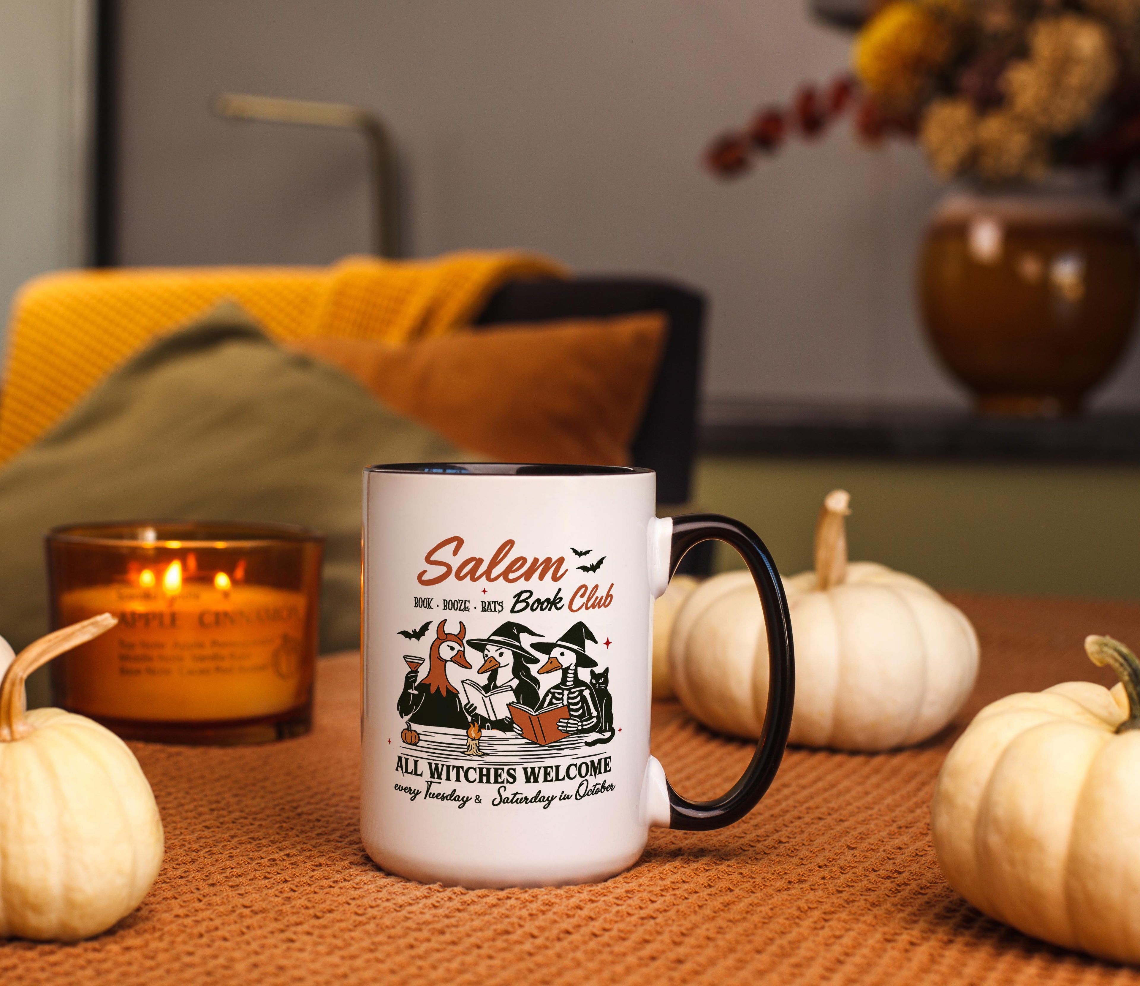 Salem Book Club - All Witches Welcome - Halloween Mug
