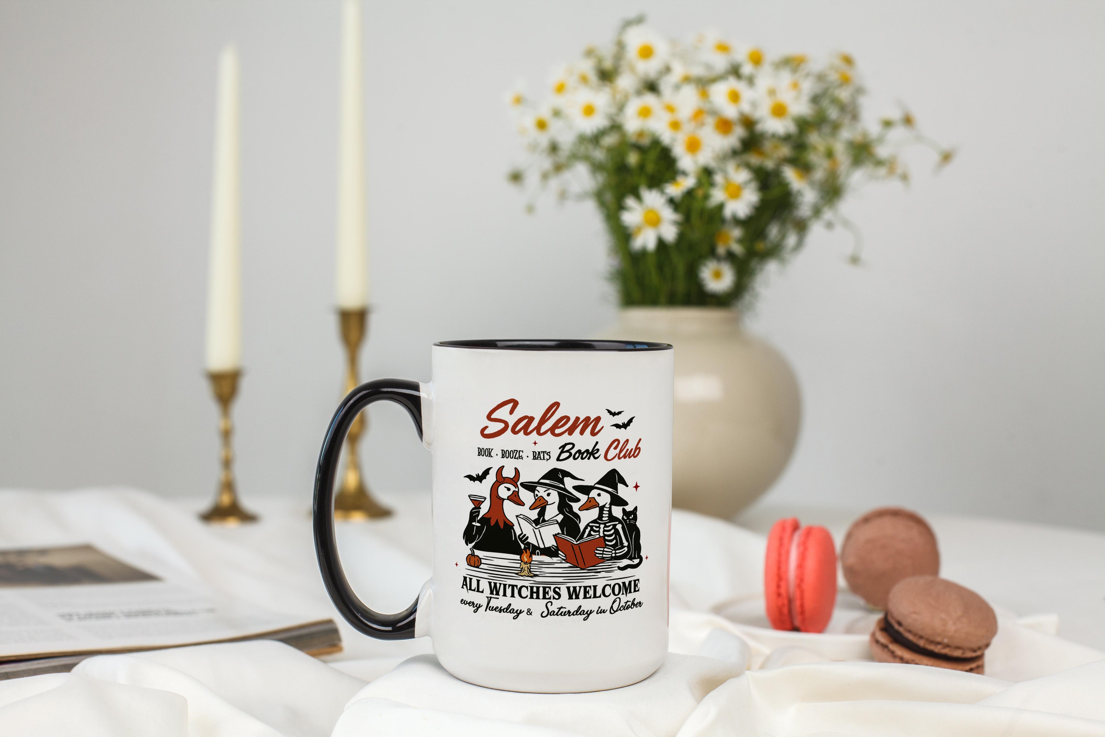 Salem Book Club - All Witches Welcome - Halloween Mug
