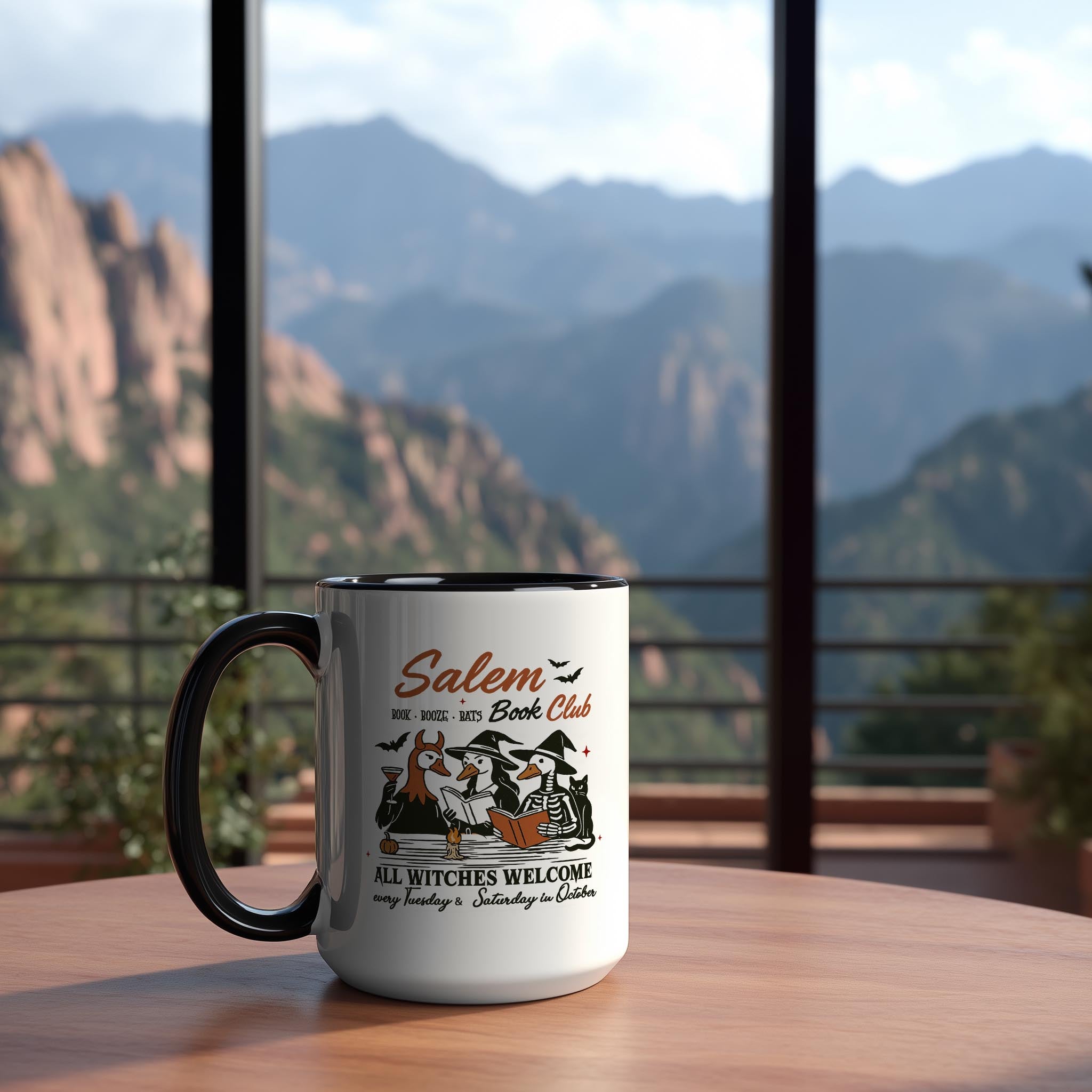 Salem Book Club - All Witches Welcome - Halloween Mug