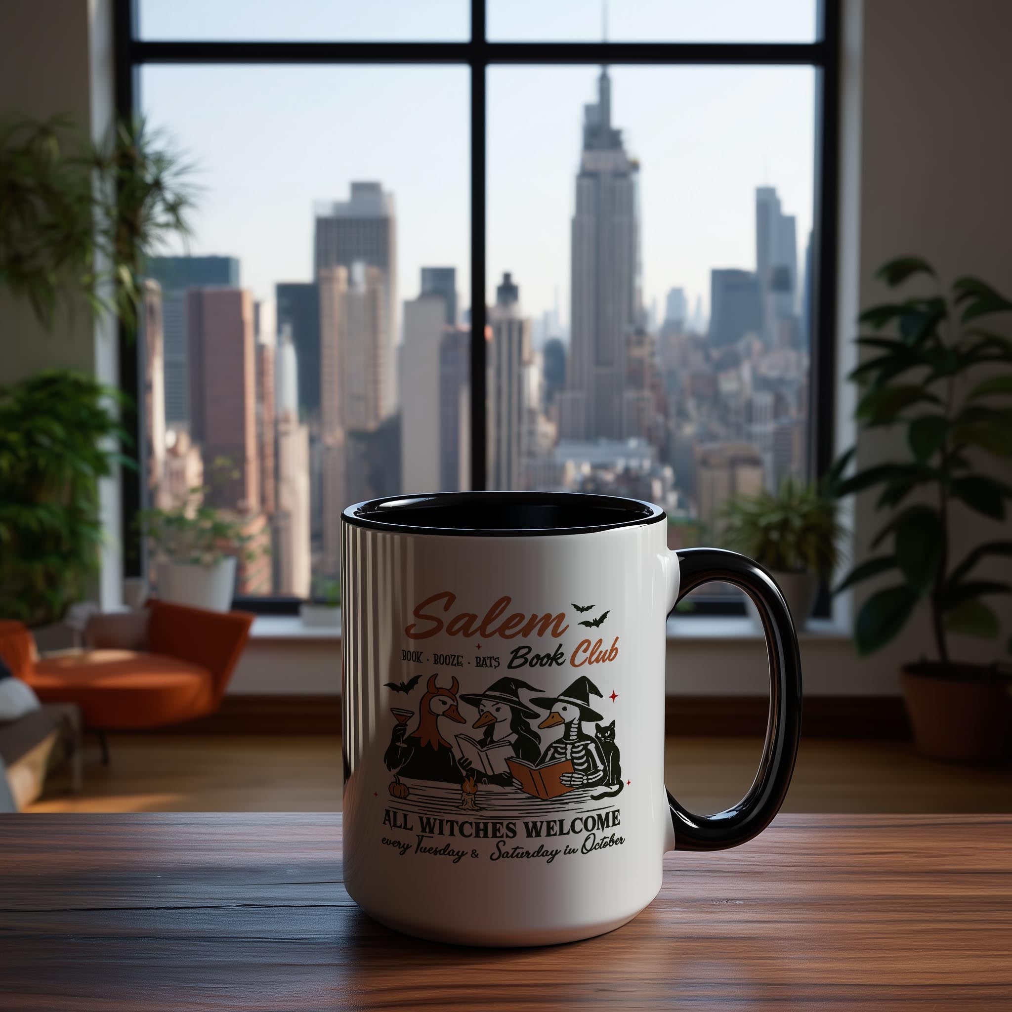 Salem Book Club - All Witches Welcome - Halloween Mug
