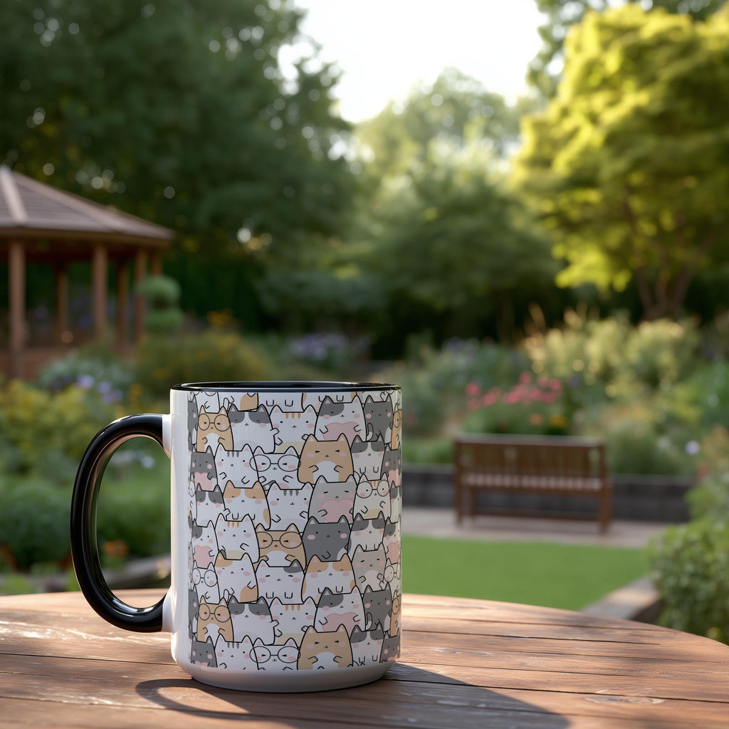 Doodle cat Crowd - Pet Lovers Mug