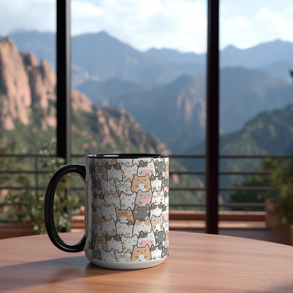 Doodle cat Crowd - Pet Lovers Mug