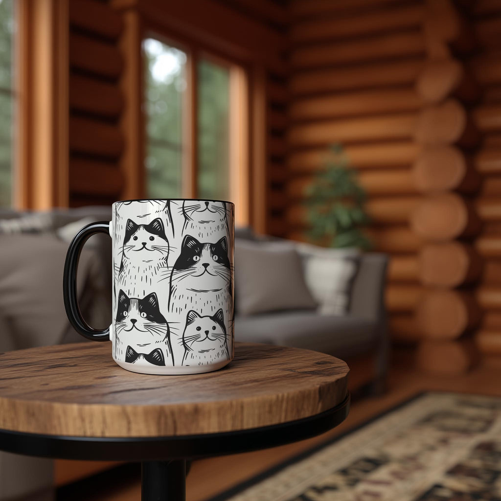 Chonky Cat Pattern - Pet Lovers Mug