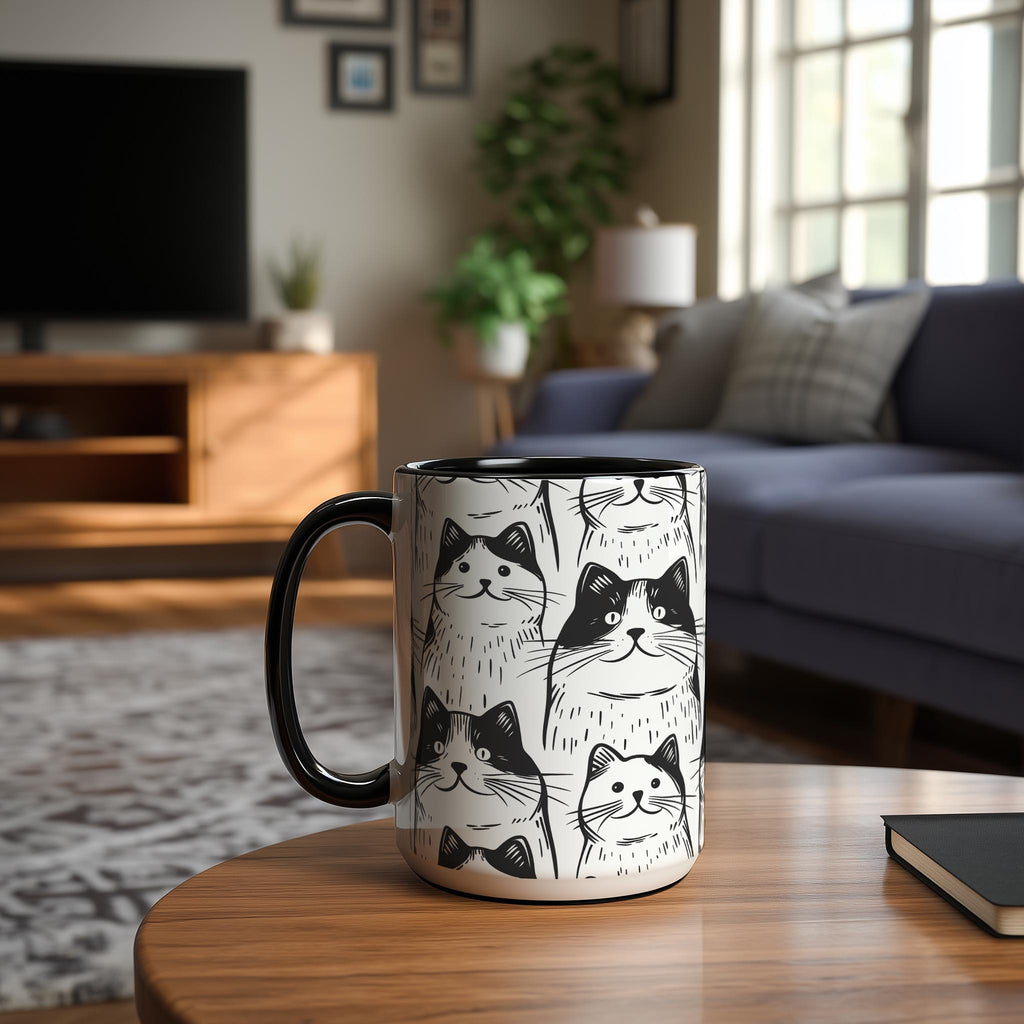 Chonky Cat Pattern - Pet Lovers Mug