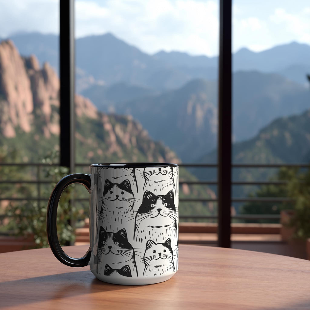Chonky Cat Pattern - Pet Lovers Mug
