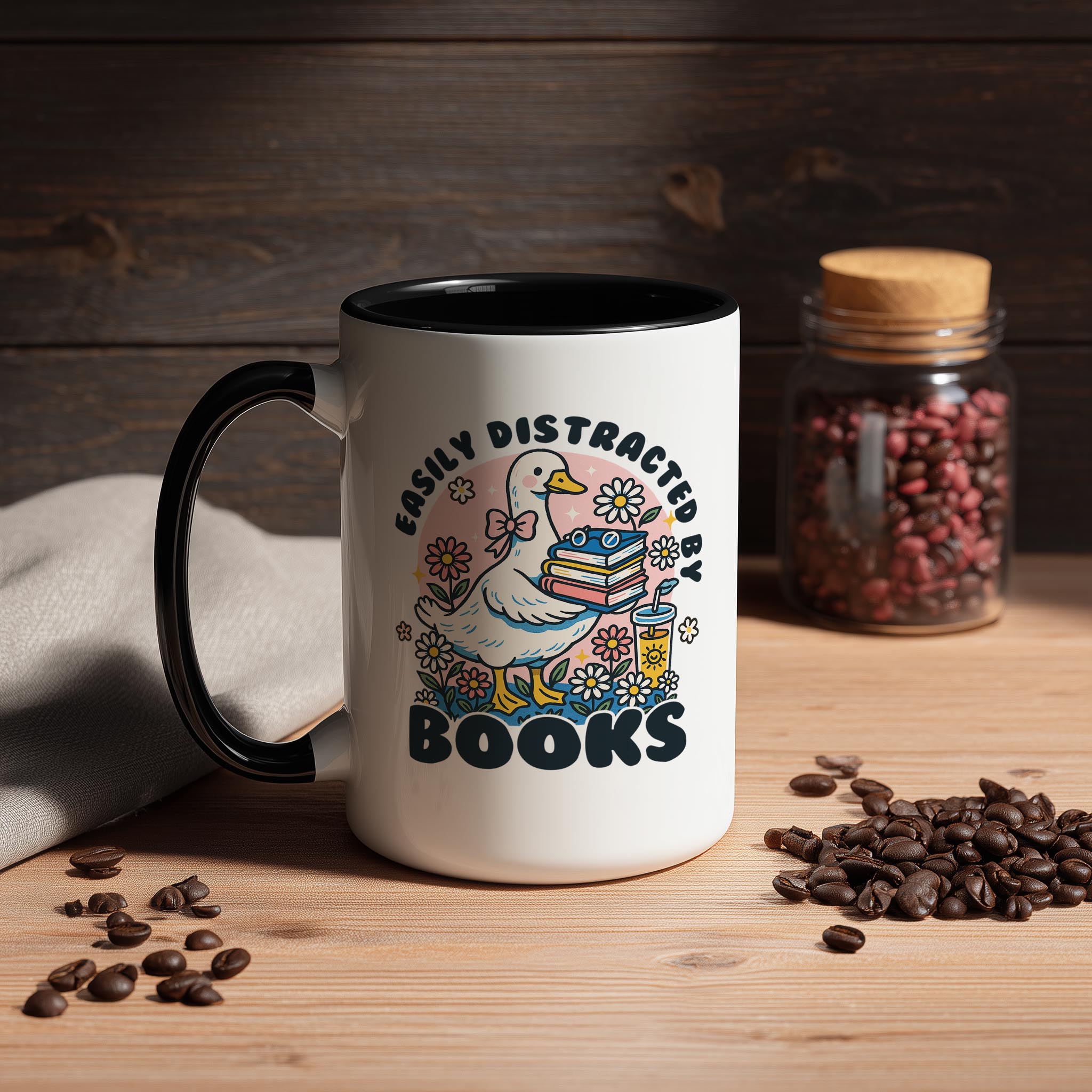 Easily Distracted by Books - Hobbies and Interests Mug