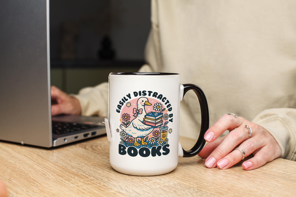 Easily Distracted by Books - Hobbies and Interests Mug