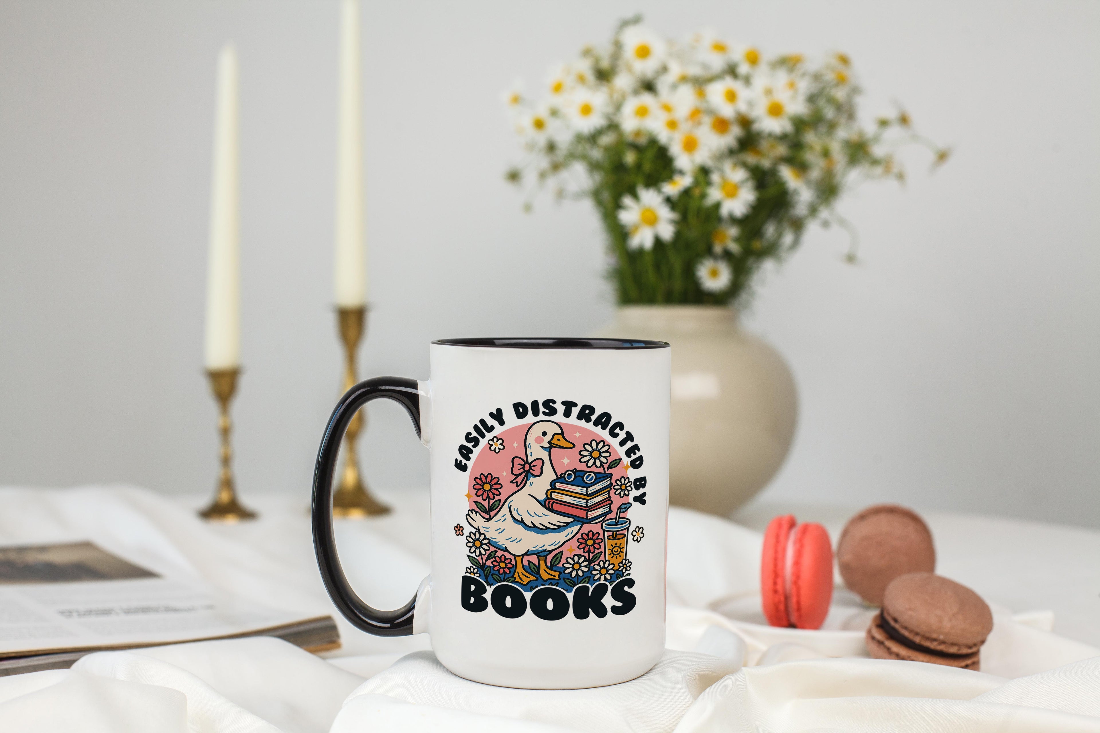 Easily Distracted by Books - Hobbies and Interests Mug