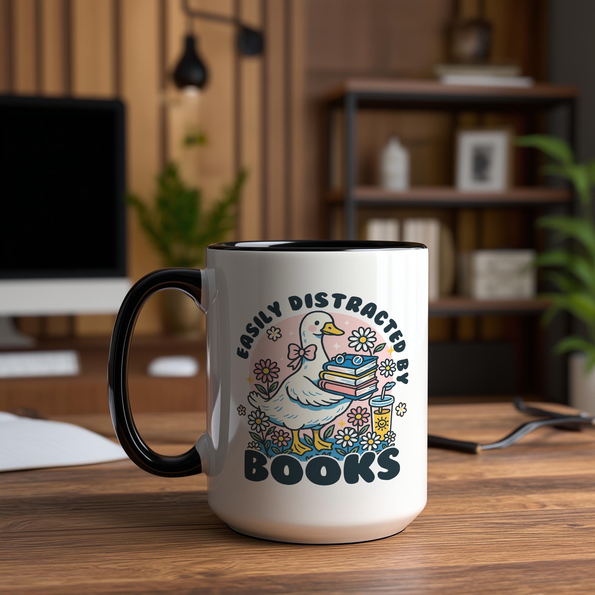 Easily Distracted by Books - Hobbies and Interests Mug