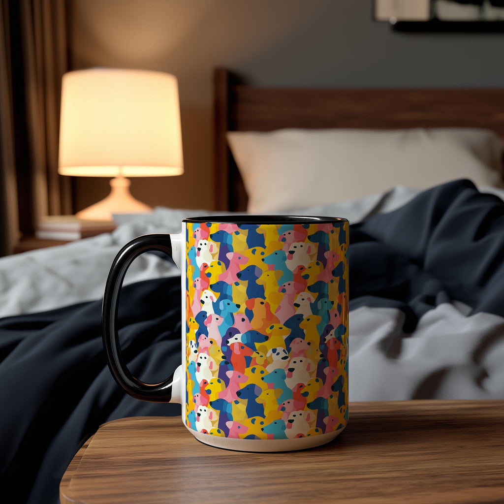 Abstract Dog Blobs Pattern - Pet Lovers Mug