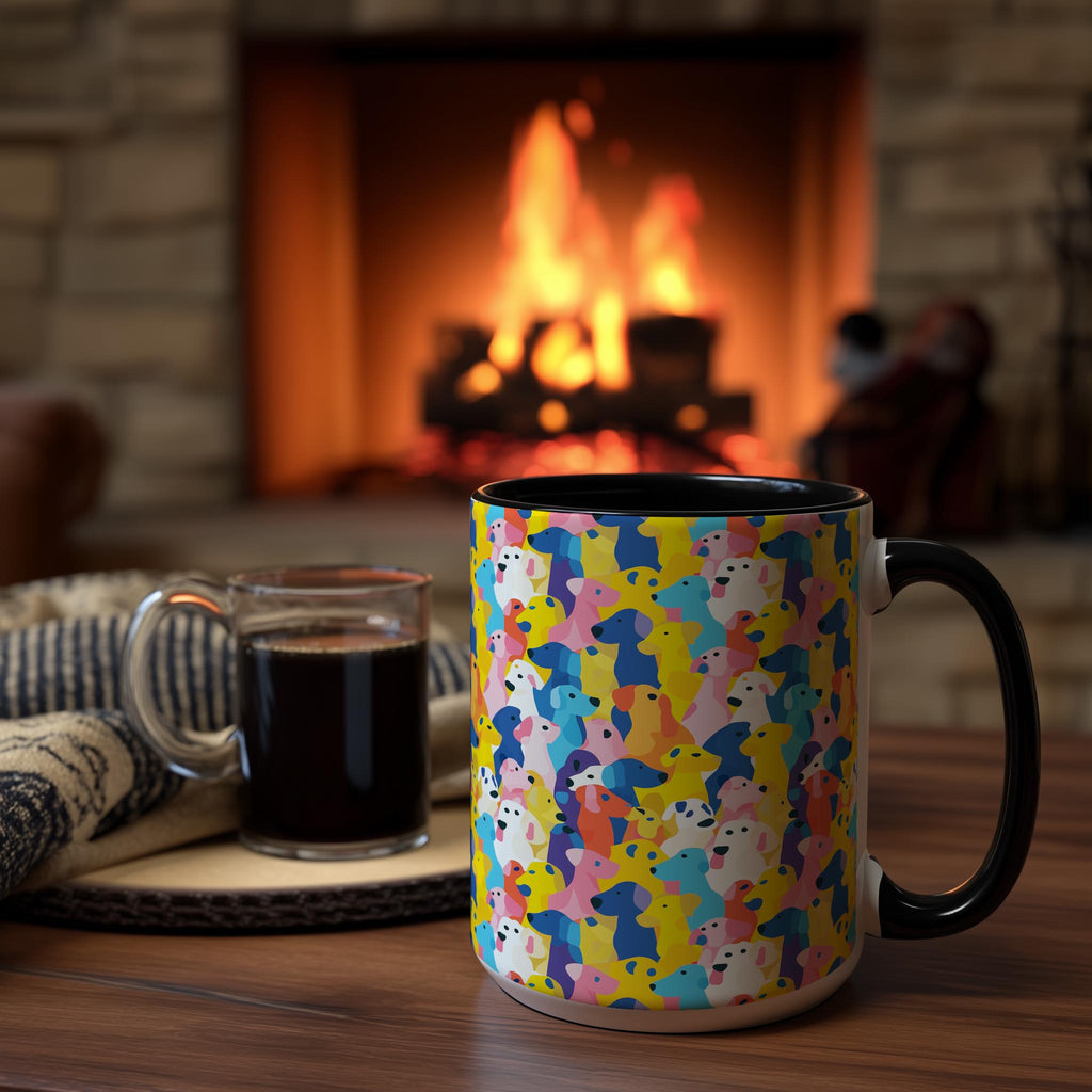 Abstract Dog Blobs Pattern - Pet Lovers Mug