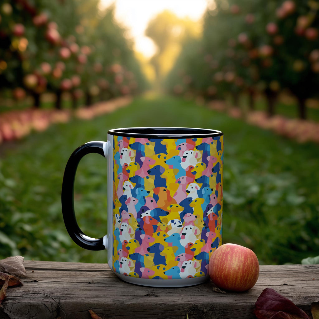 Abstract Dog Blobs Pattern - Pet Lovers Mug