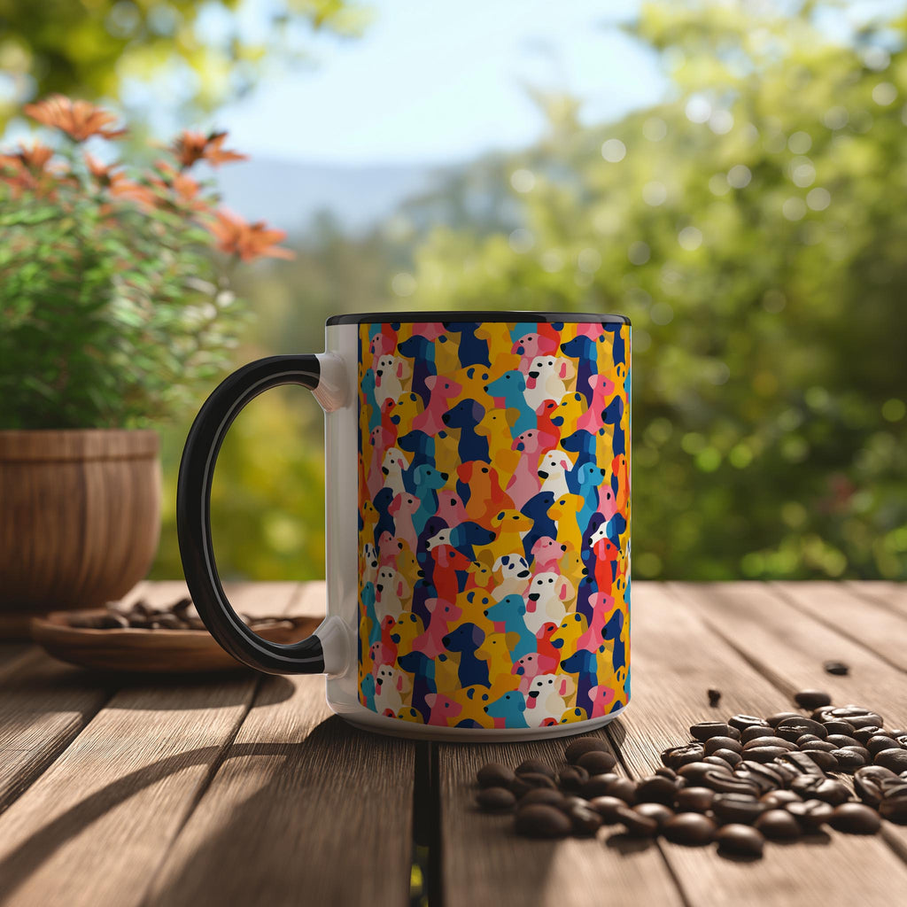 Abstract Dog Blobs Pattern - Pet Lovers Mug