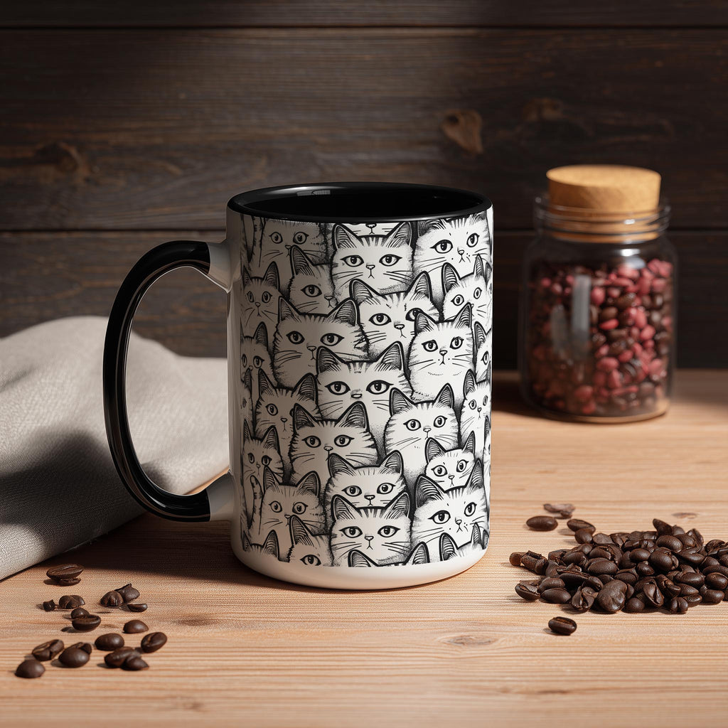 Waiting for Dinner Cats - Pet Lovers Mug