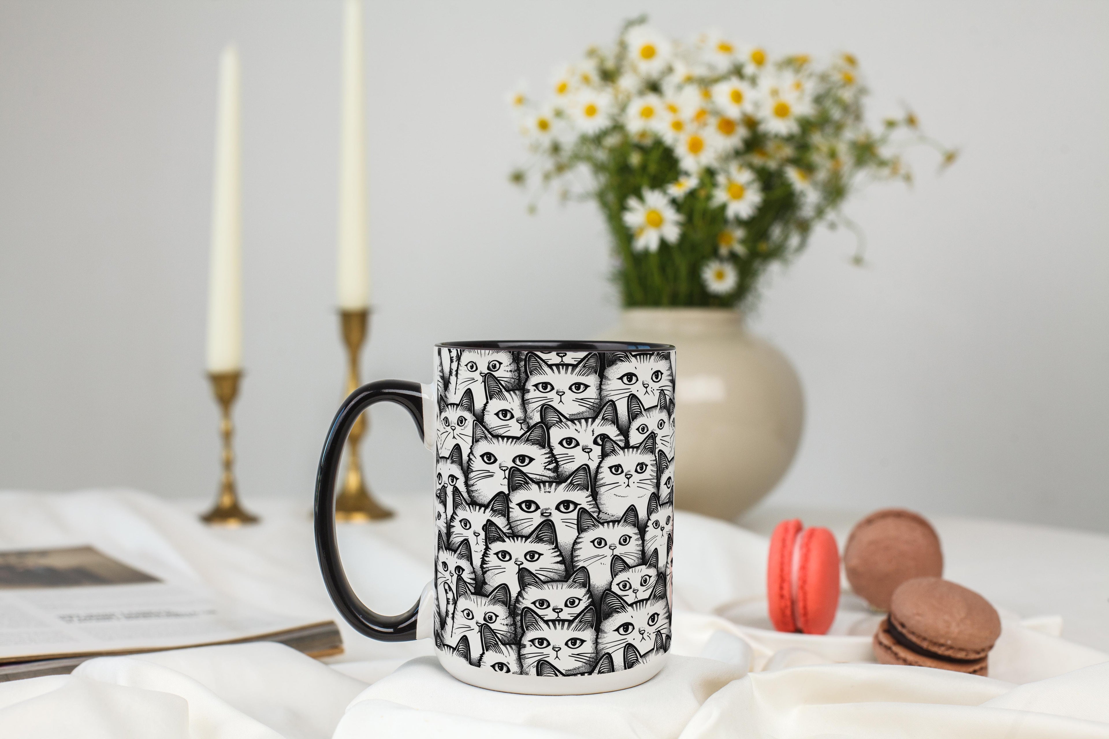Waiting for Dinner Cats - Pet Lovers Mug