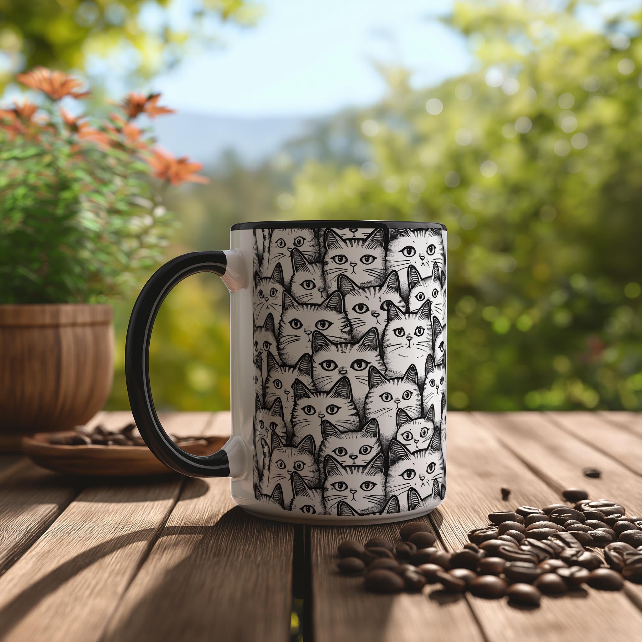 Waiting for Dinner Cats - Pet Lovers Mug