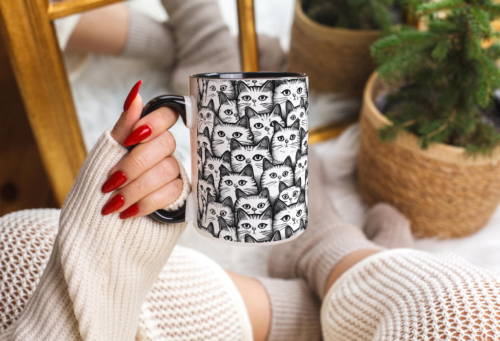 Waiting for Dinner Cats - Pet Lovers Mug