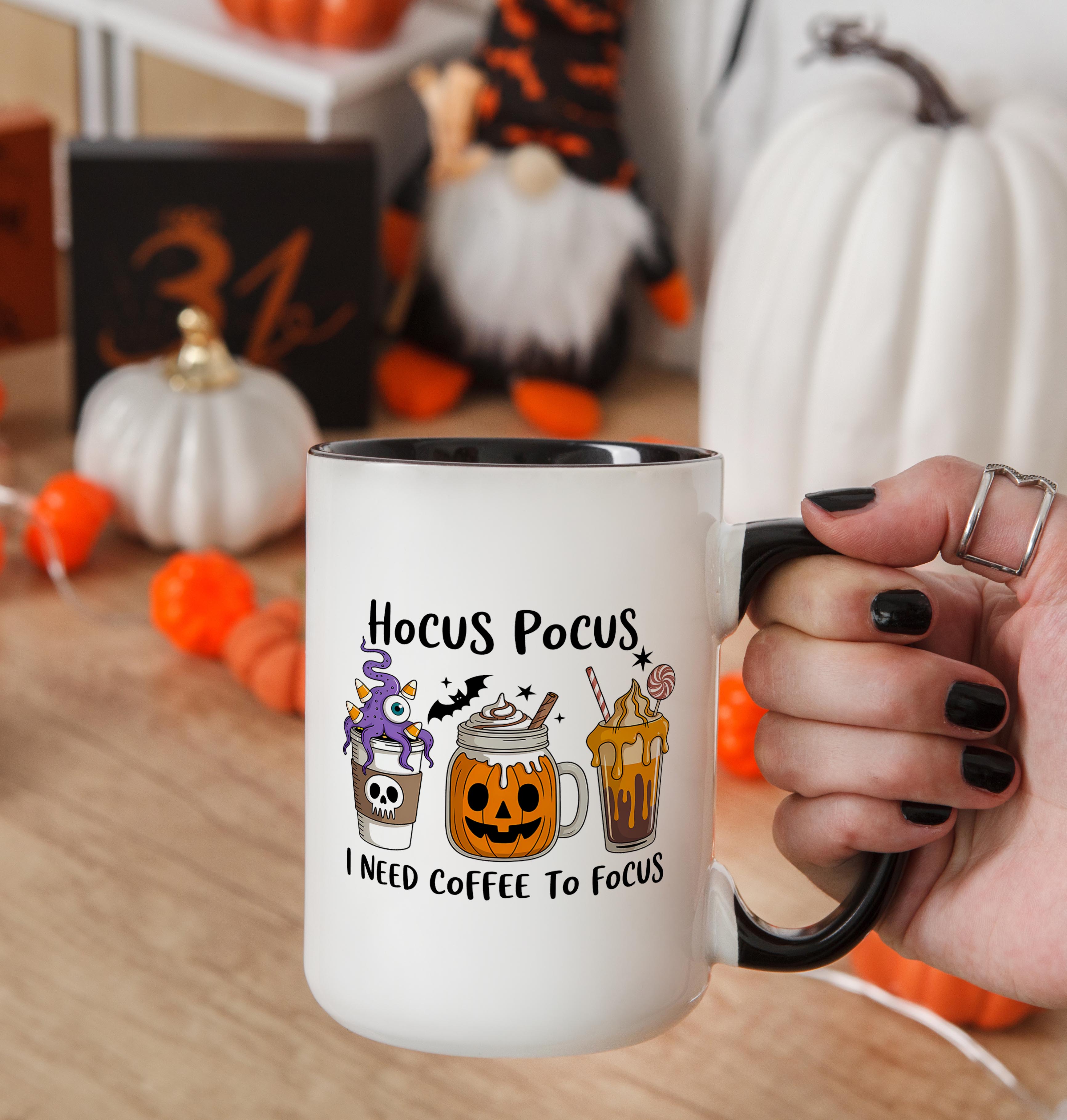 Hocus Pocus I need Coffee to Focus - Coffee Lovers Mug