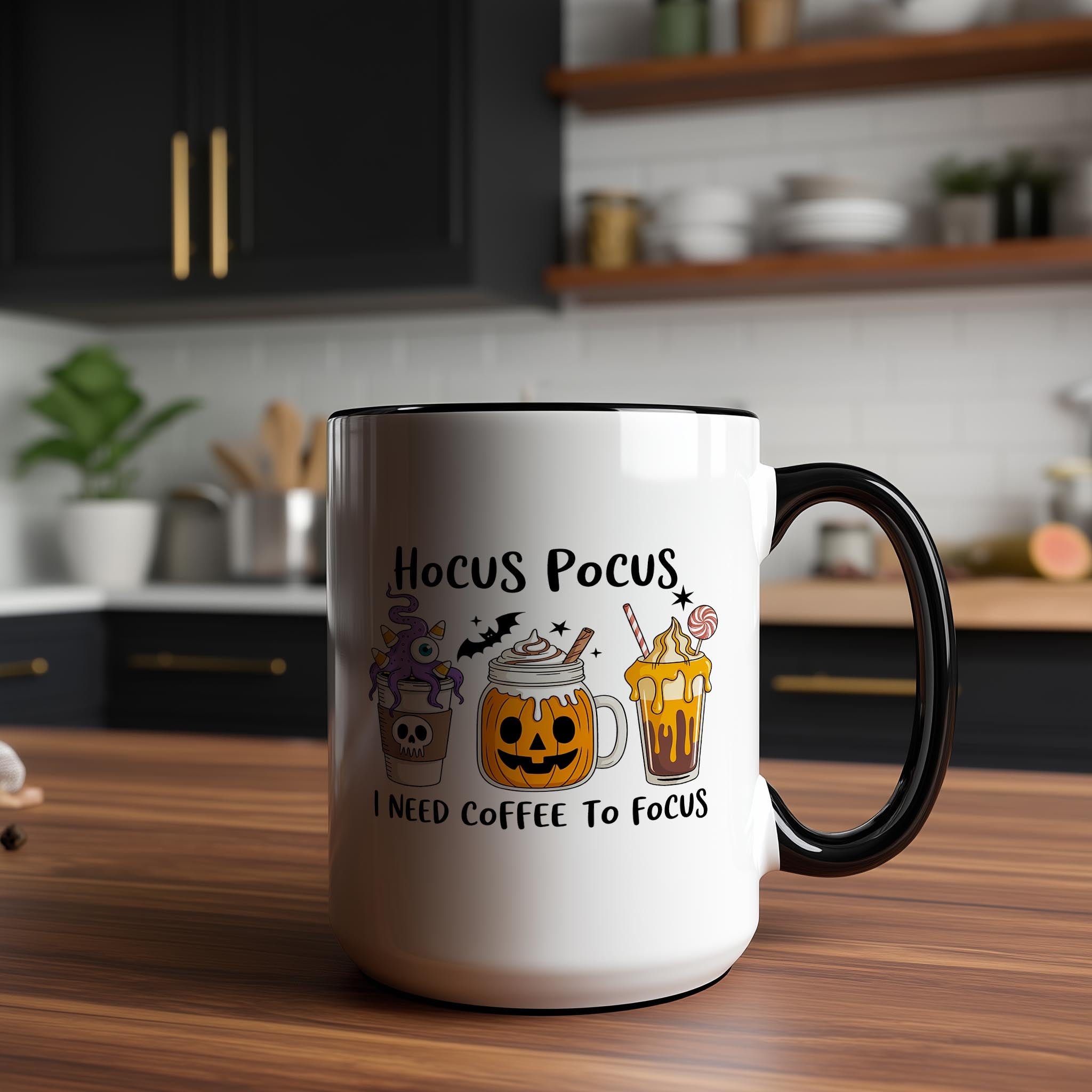 Hocus Pocus I need Coffee to Focus - Coffee Lovers Mug