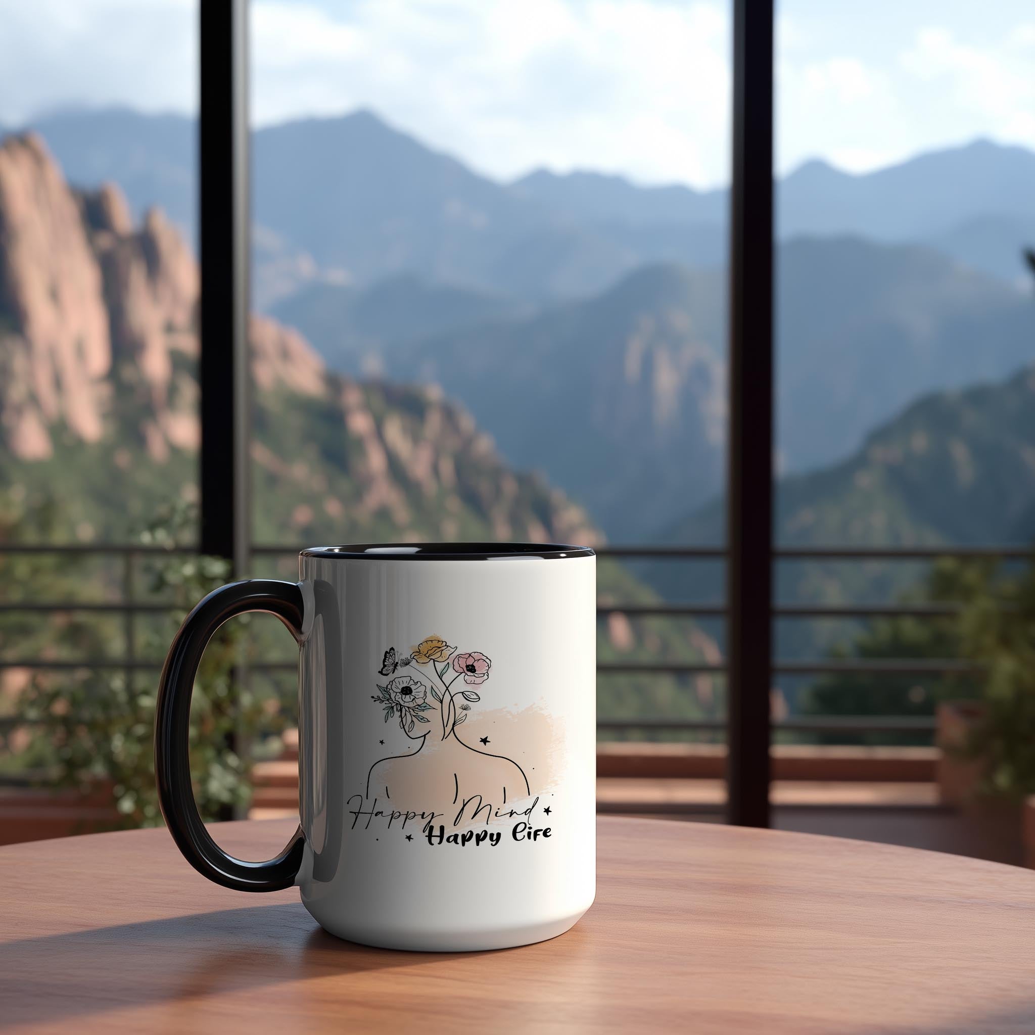 Happy Mind, Happy Life - Affirmation Mug