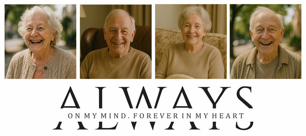 Customizable 4 Photo Mug - Always - On My Mind. Forever In My Heart.