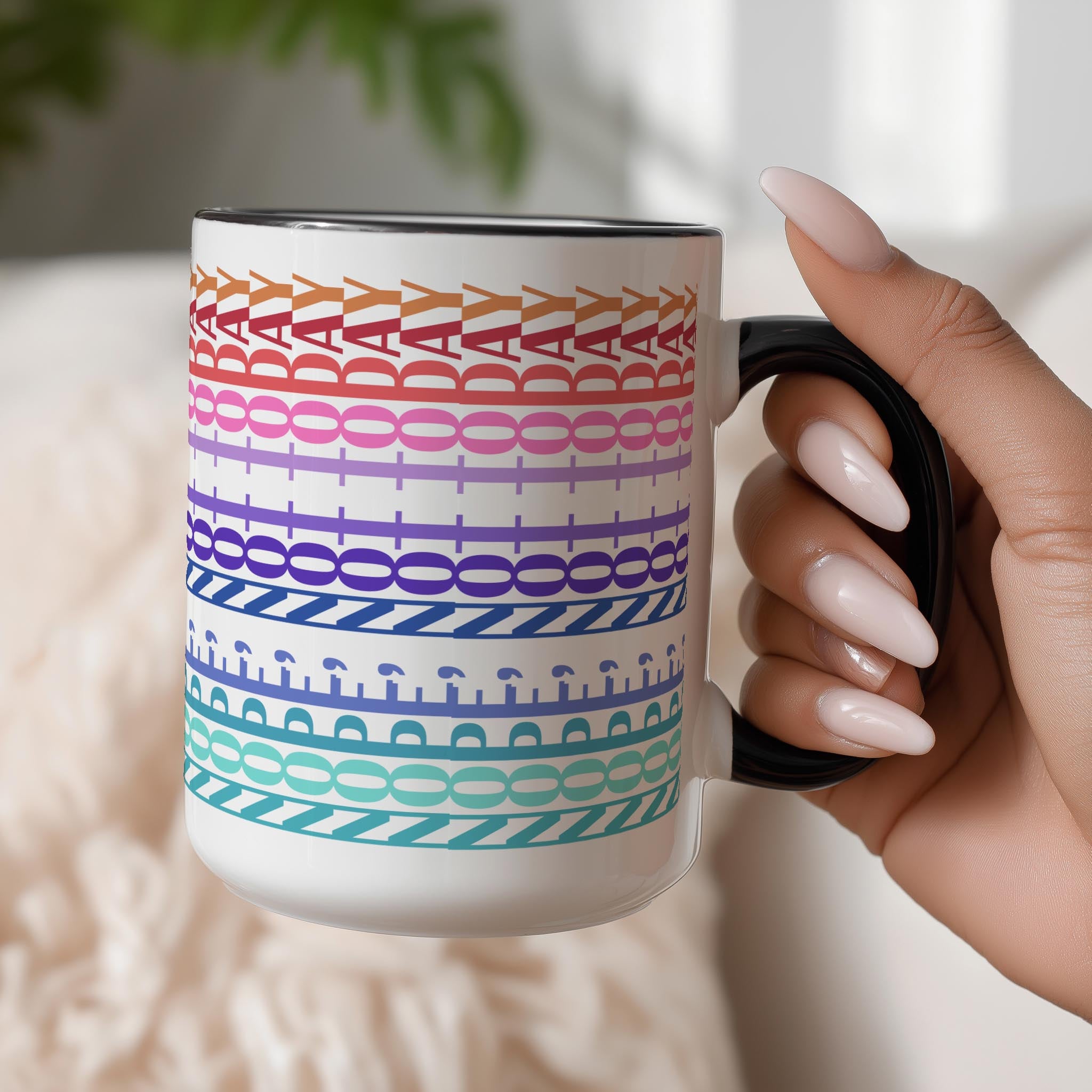 Hidden Message "Nope Not Today" Mug