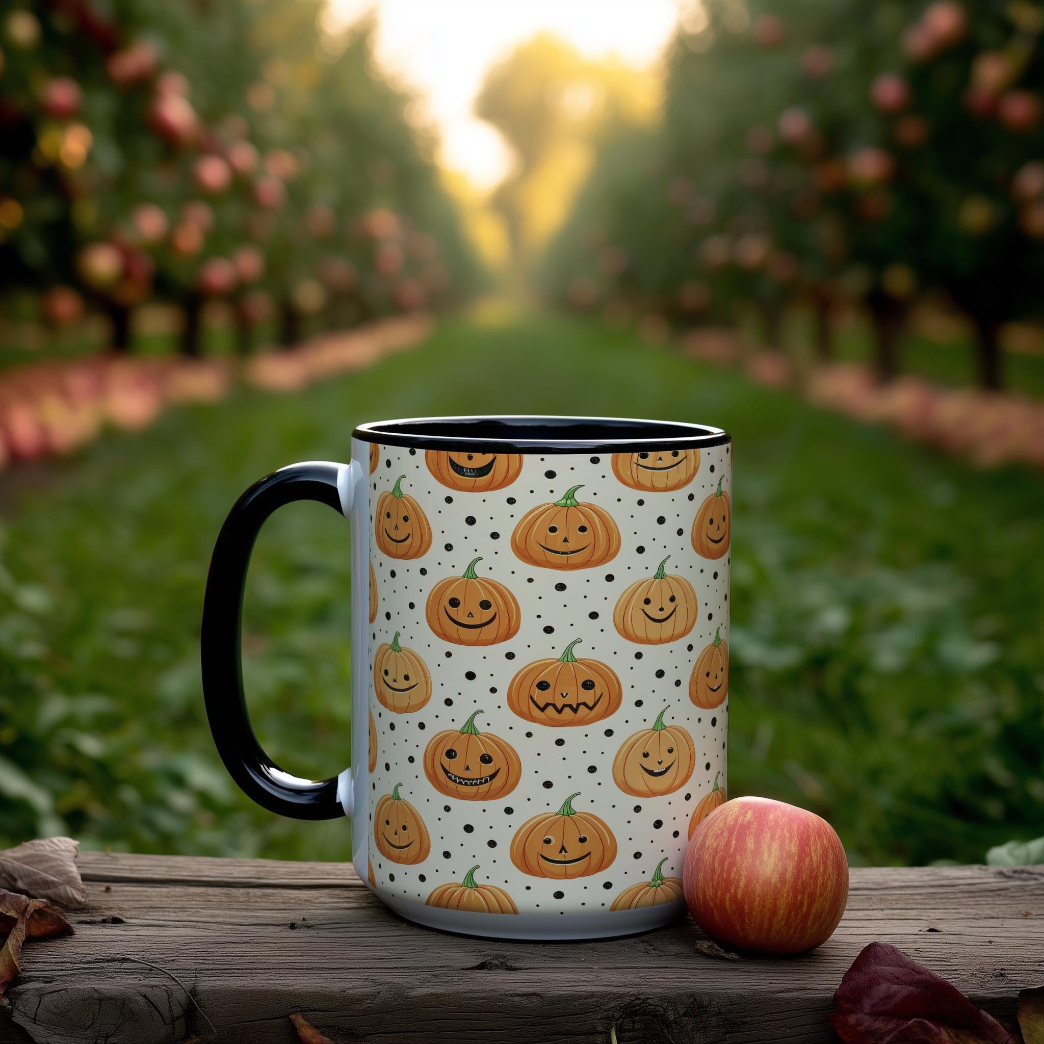 Pumpkin Pattern - Halloween Mug