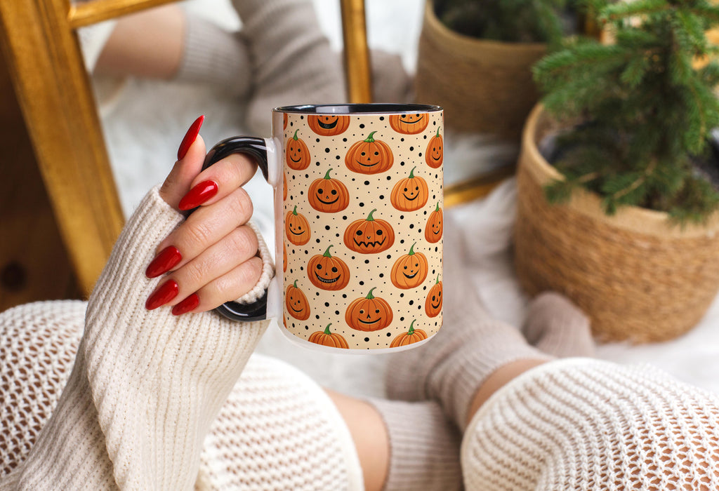 Pumpkin Pattern - Halloween Mug