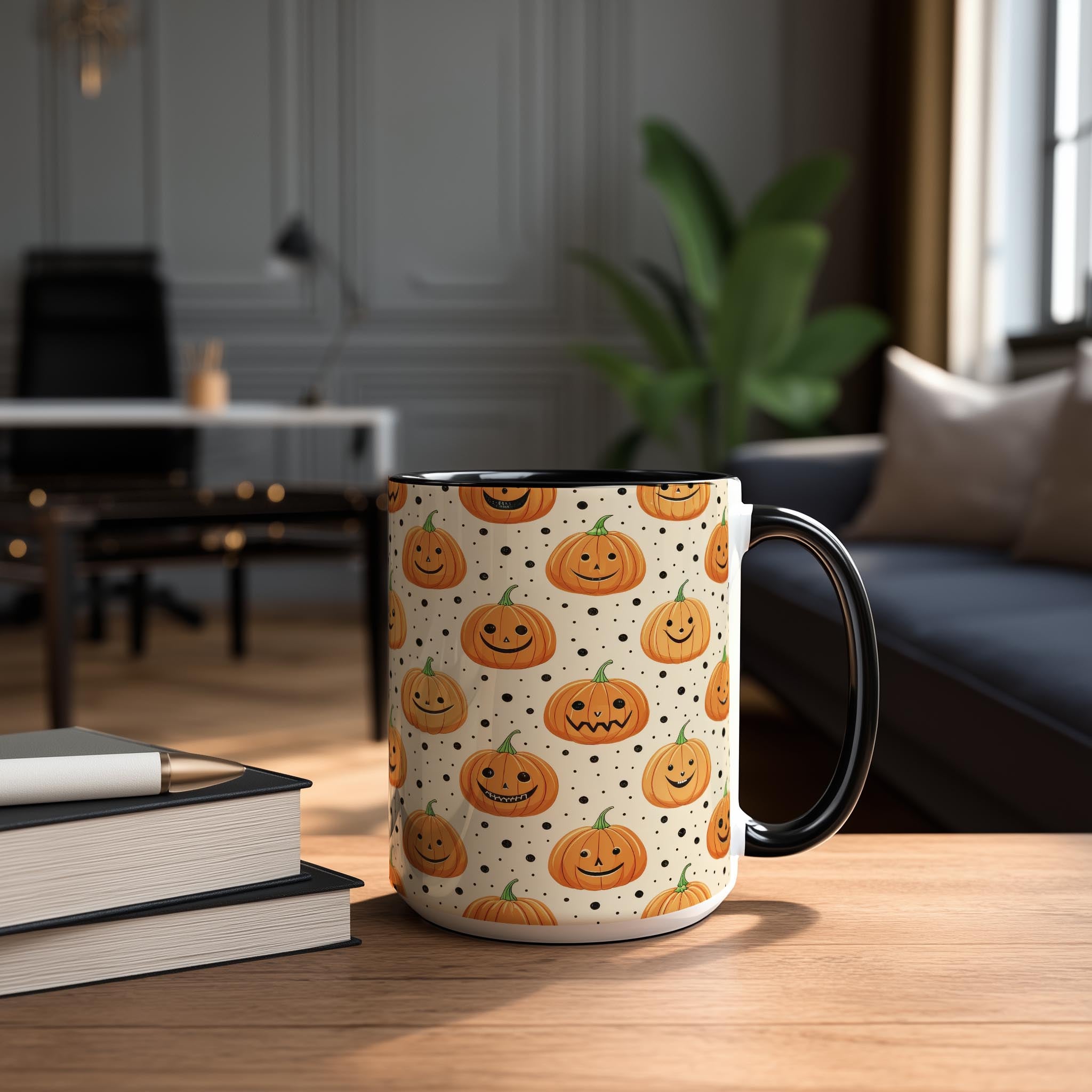 Pumpkin Pattern - Halloween Mug