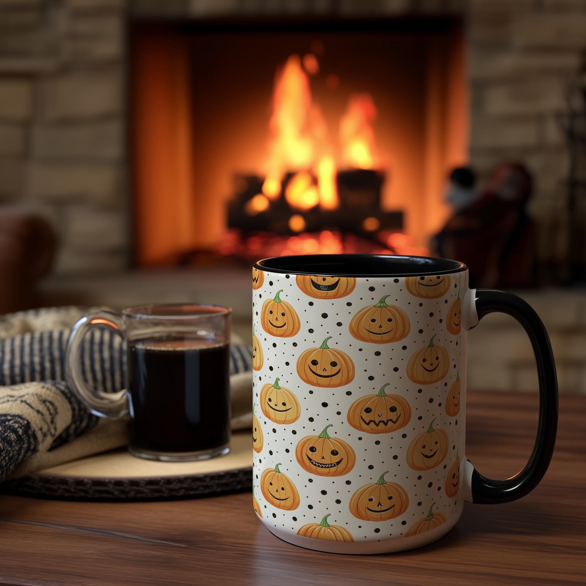 Pumpkin Pattern - Halloween Mug