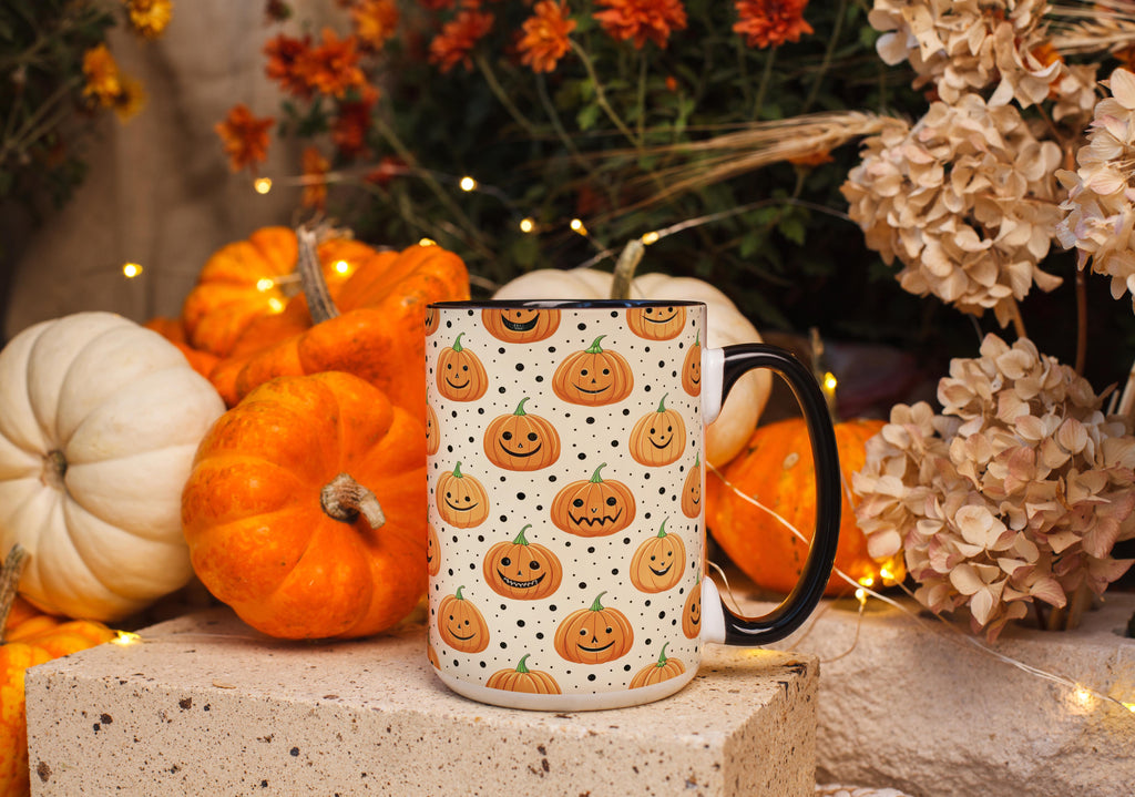 Pumpkin Pattern - Halloween Mug