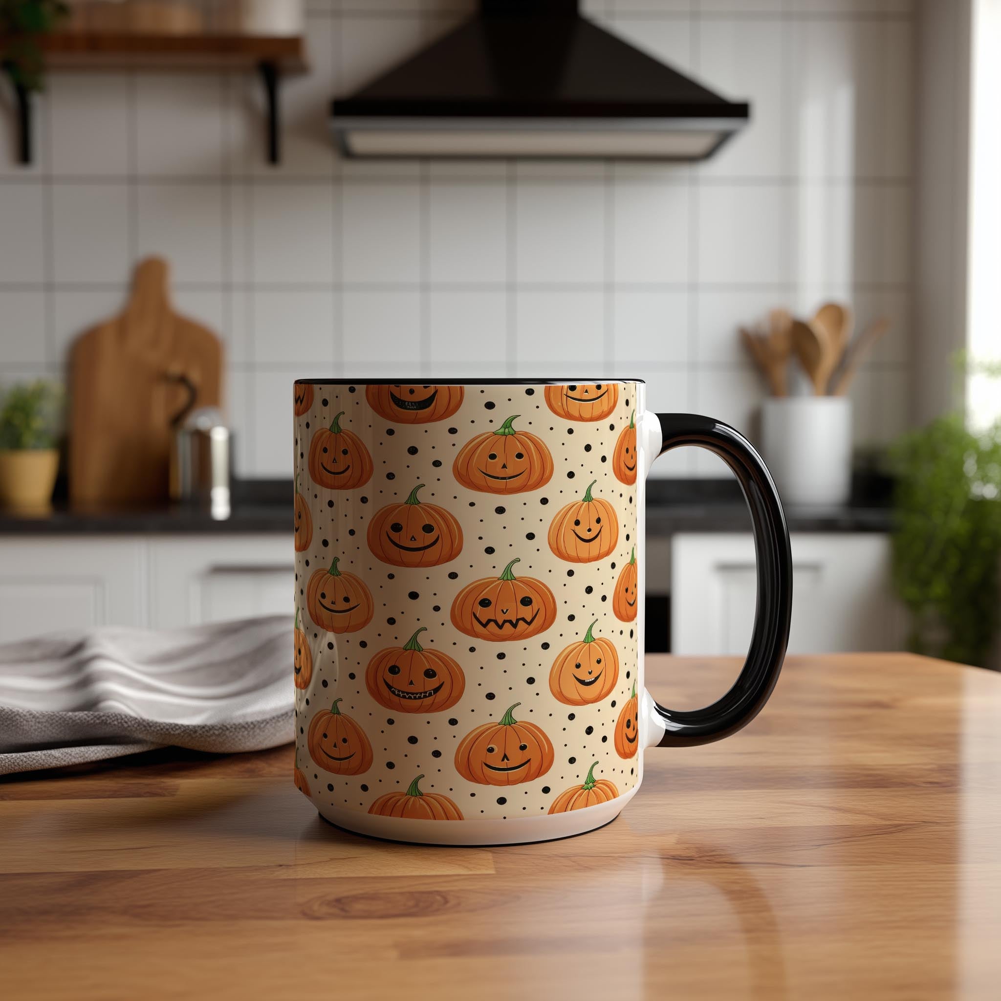 Pumpkin Pattern - Halloween Mug