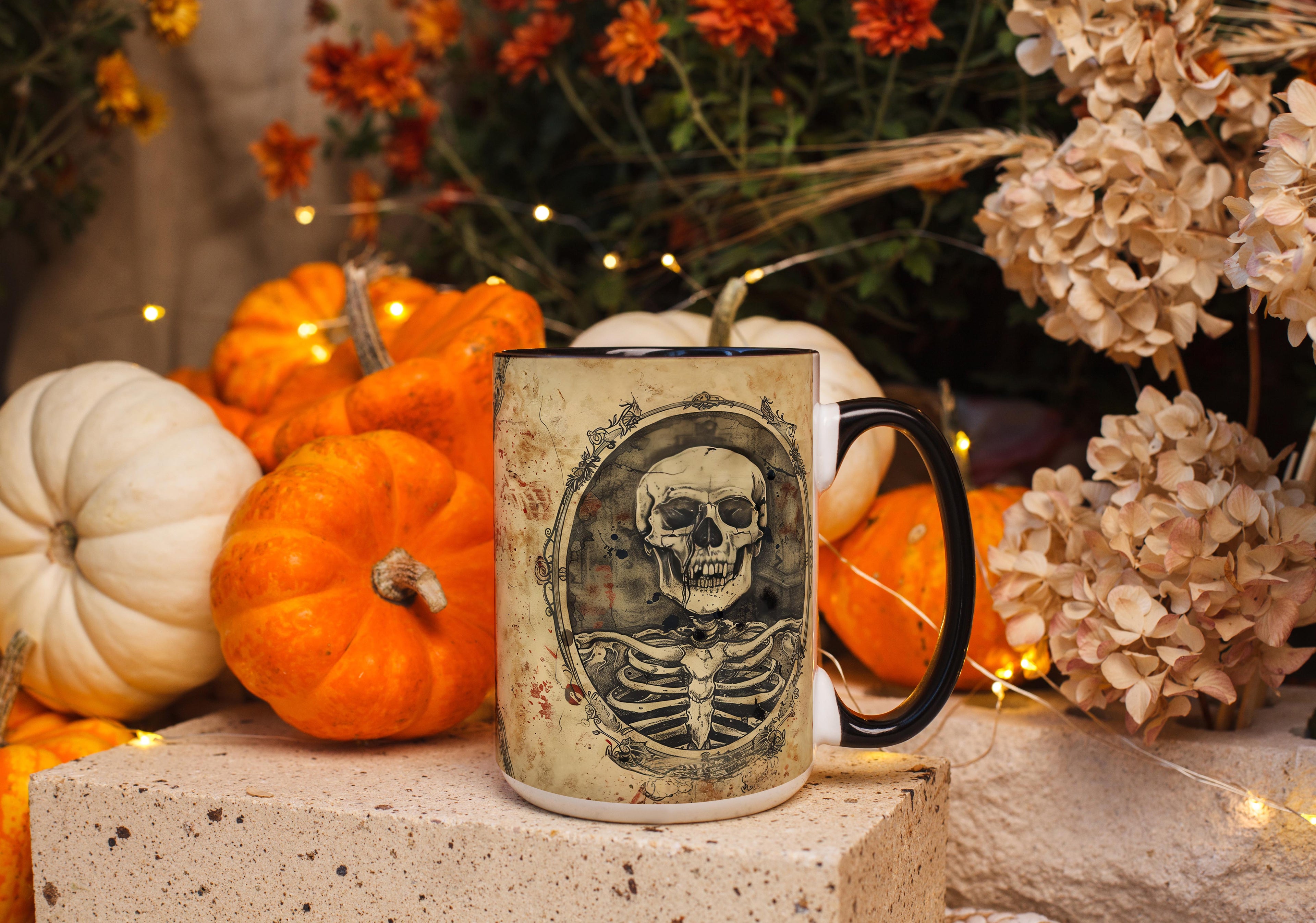 Skeleton Portraits - Halloween Mug