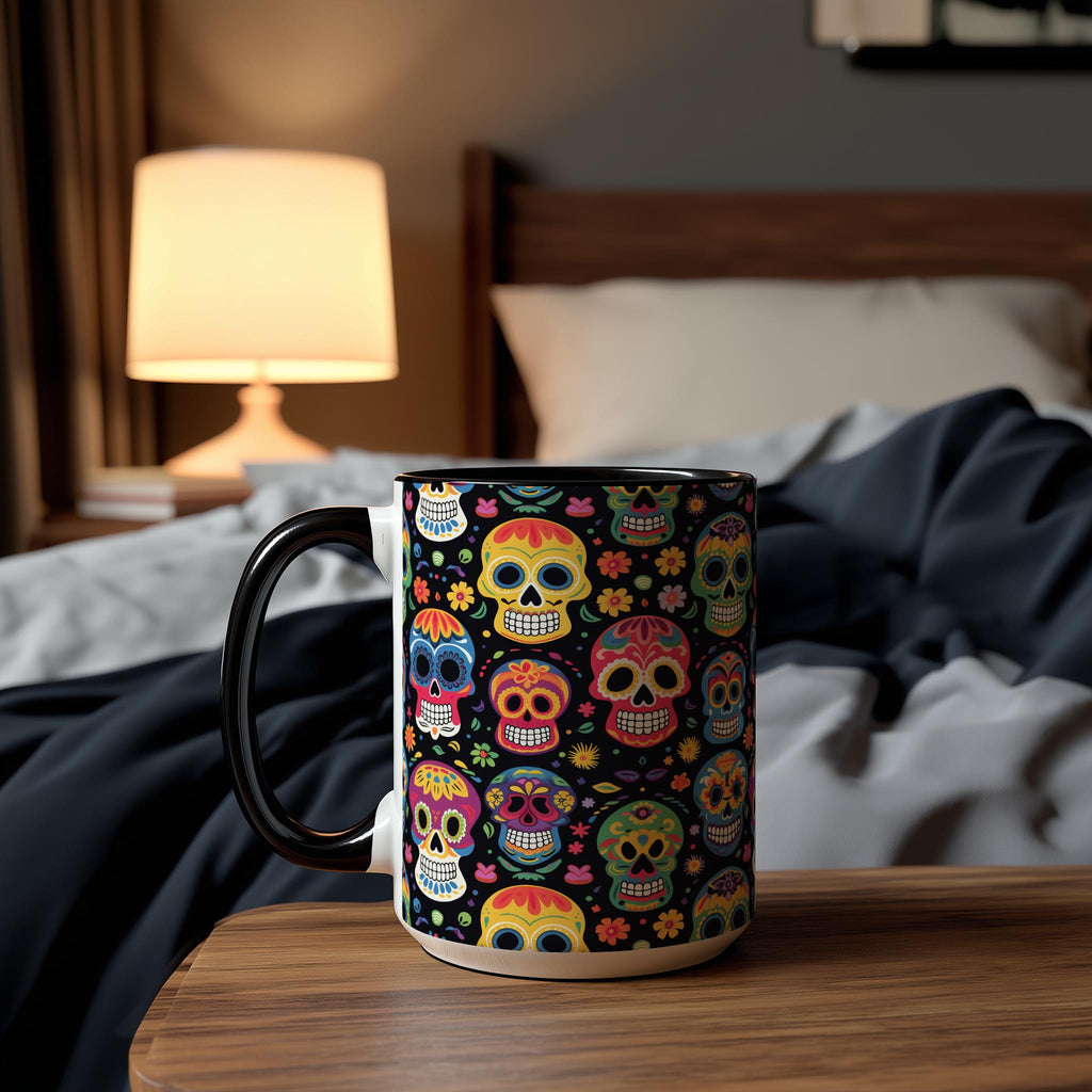 Sugar Skull Pattern - Halloween Mug