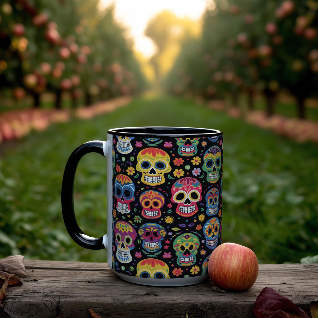 Sugar Skull Pattern - Halloween Mug