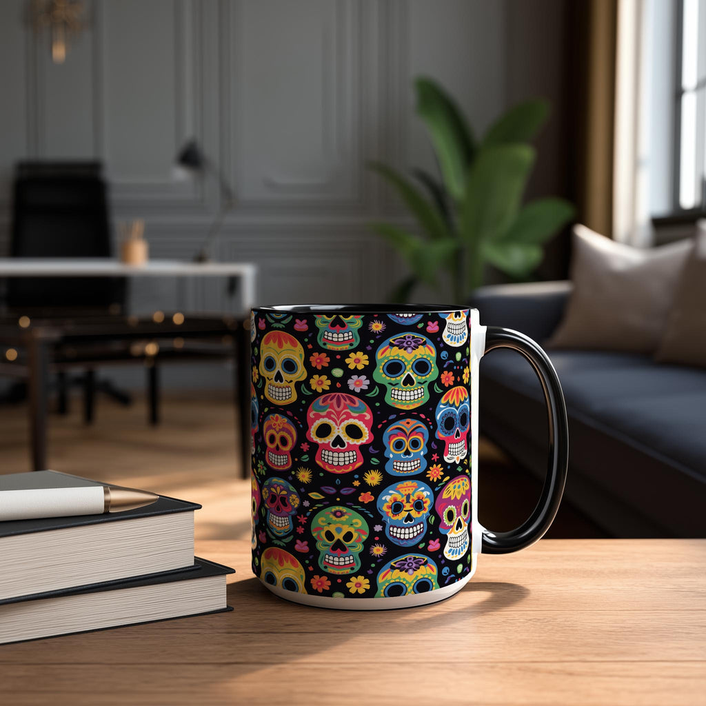 Sugar Skull Pattern - Halloween Mug