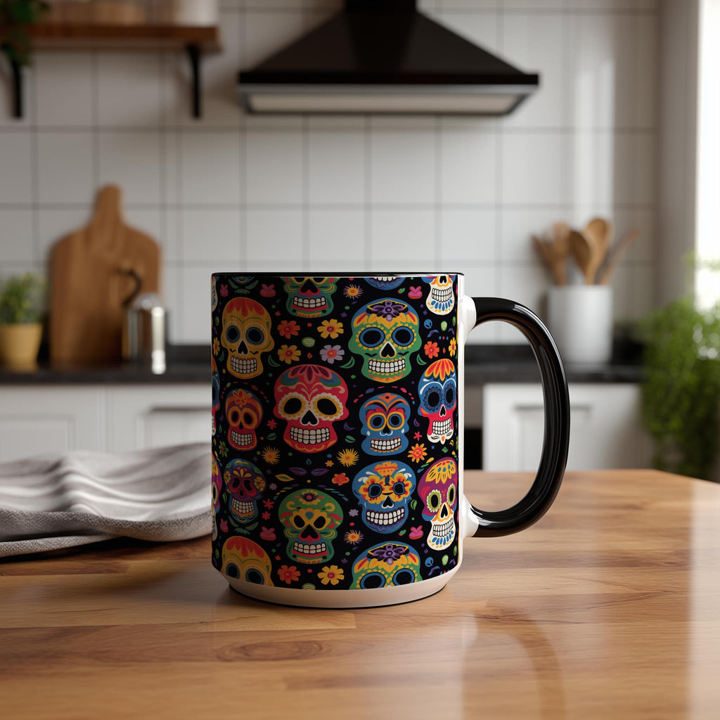 Sugar Skull Pattern - Halloween Mug
