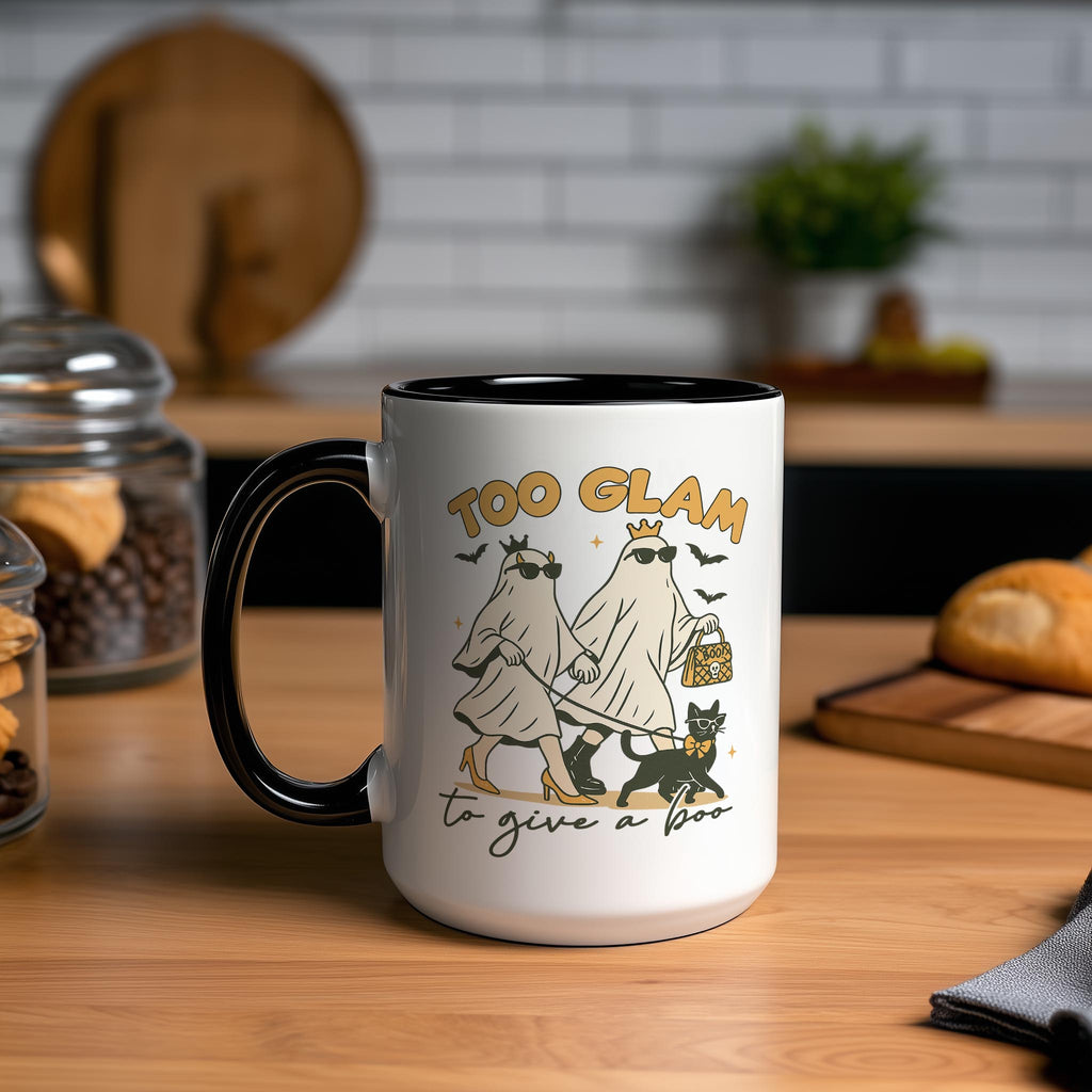 Too Glam to Give a Boo - Halloween Mug