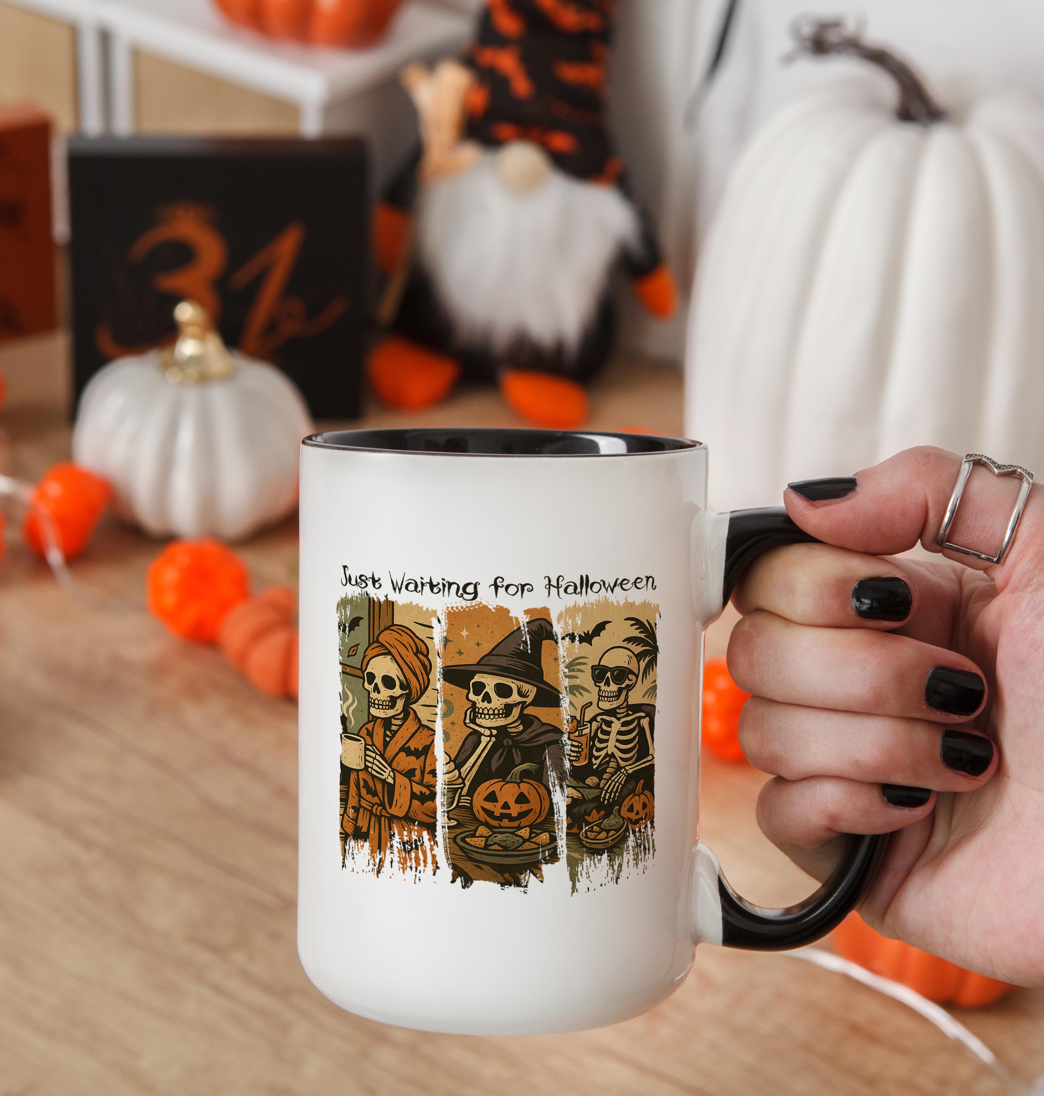 Just Waiting for Halloween - Halloween Mug