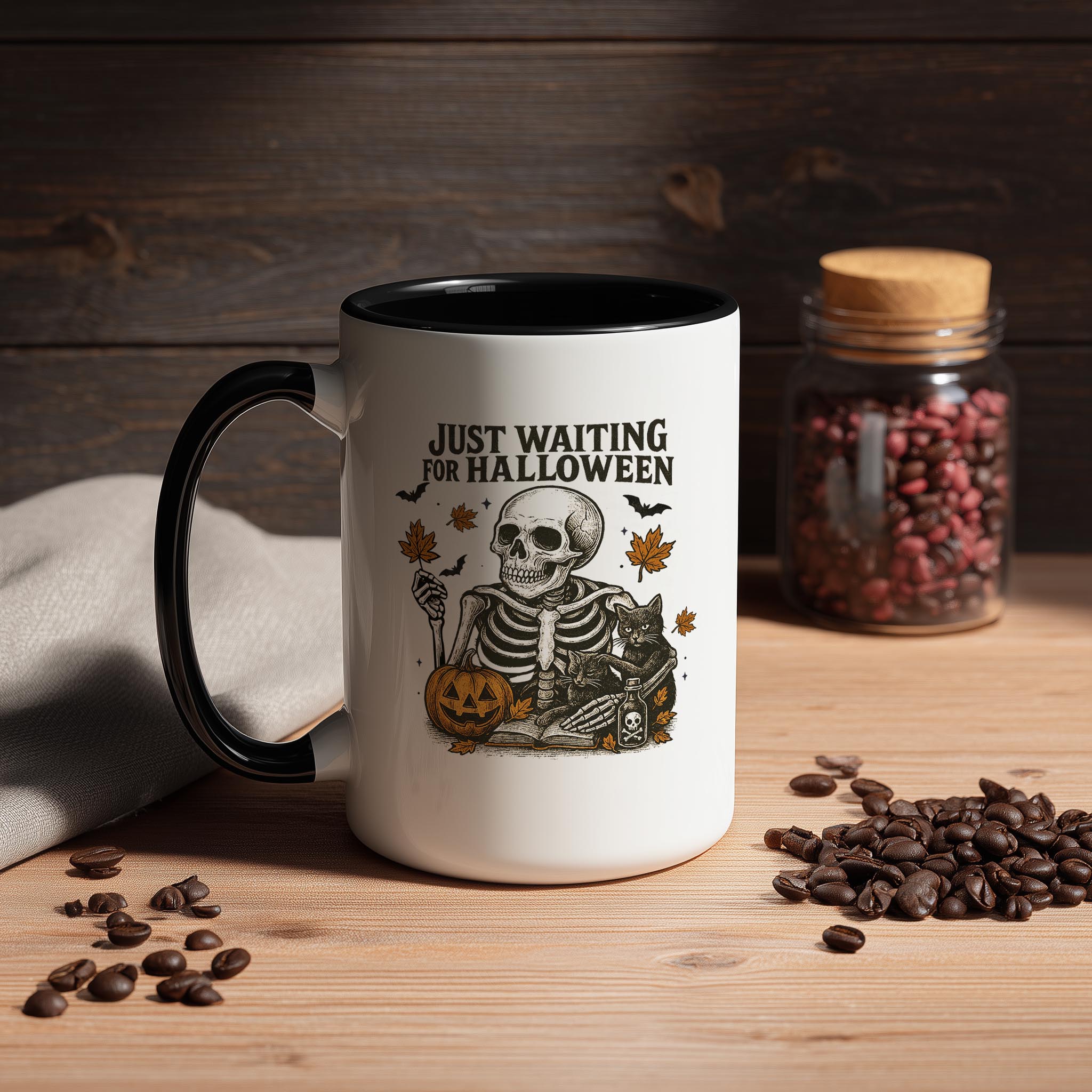 Just Waiting for Halloween - Halloween Mug