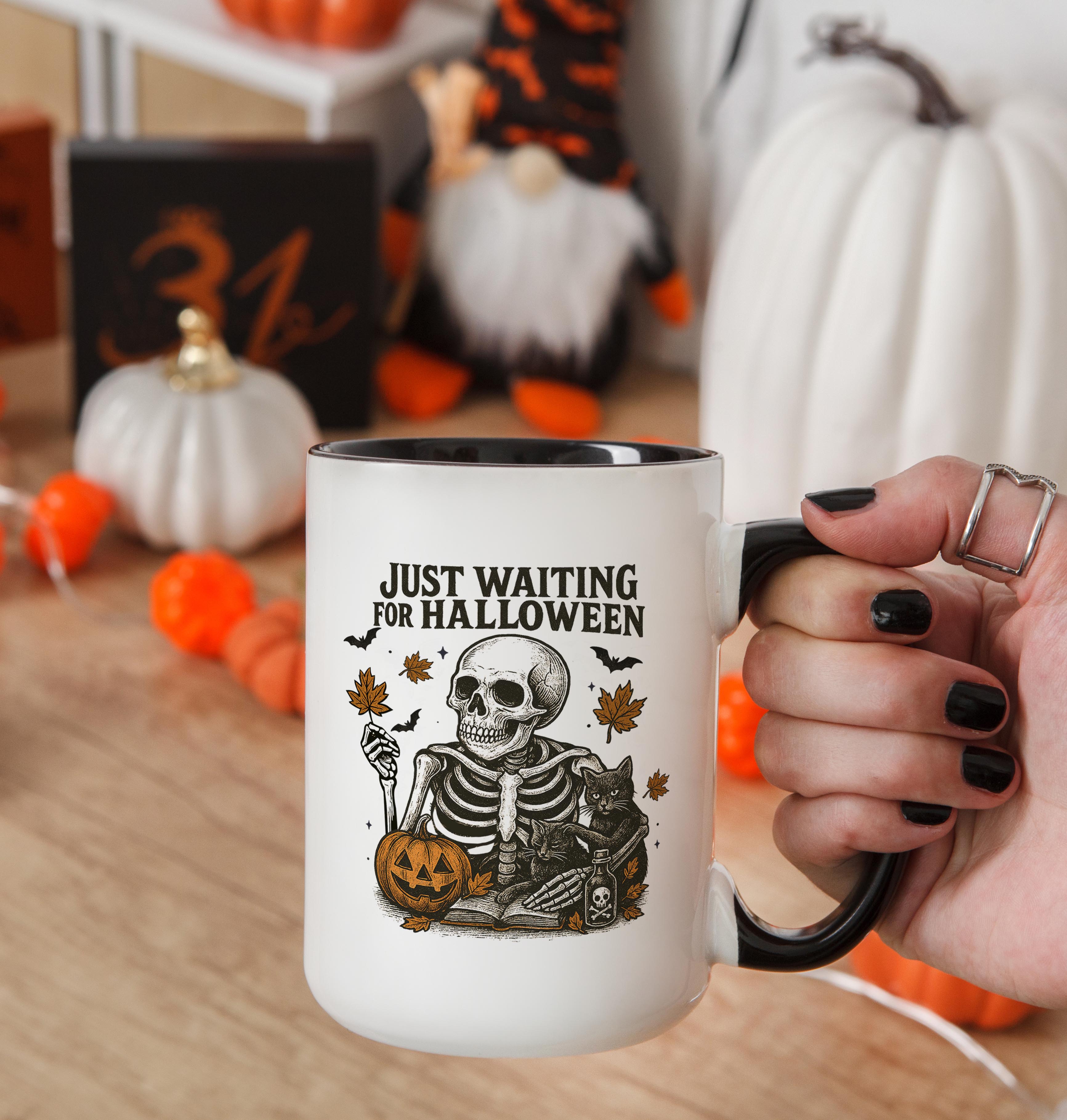 Just Waiting for Halloween - Halloween Mug