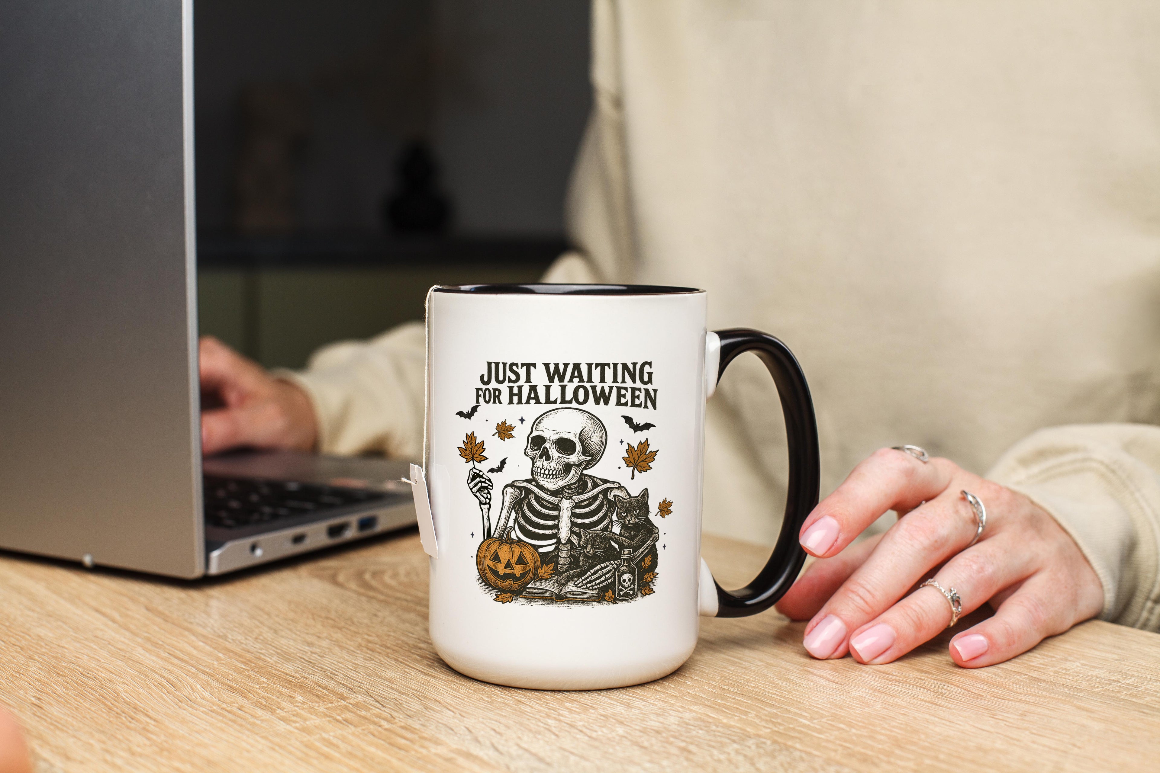 Just Waiting for Halloween - Halloween Mug
