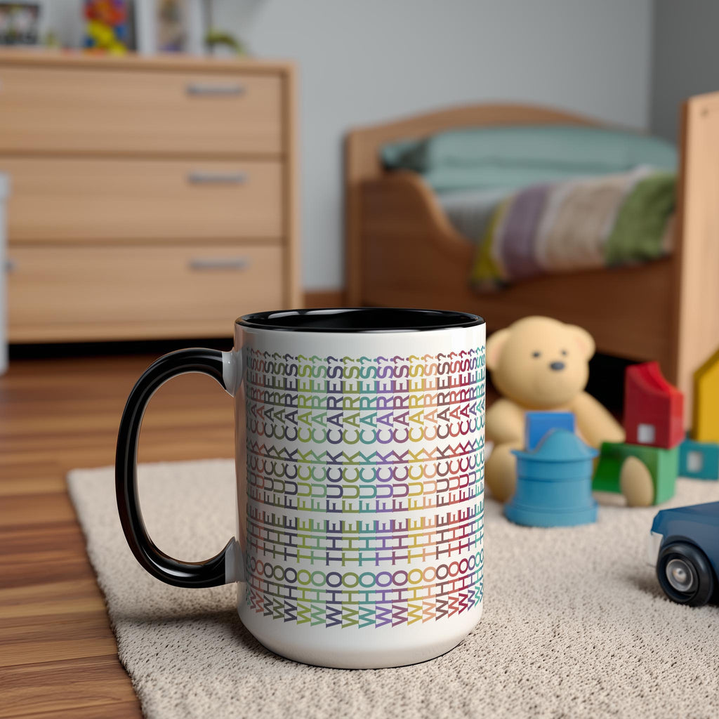 Hidden Message "Who The F*ck Cares" Mug